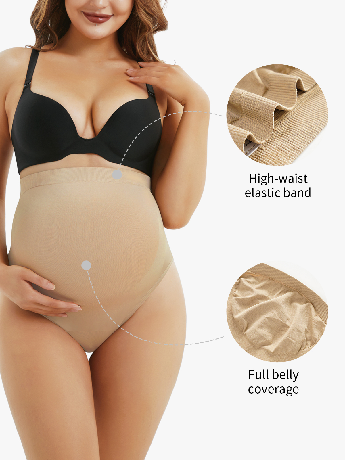 Seamless Soft Breathable Maternity Panty