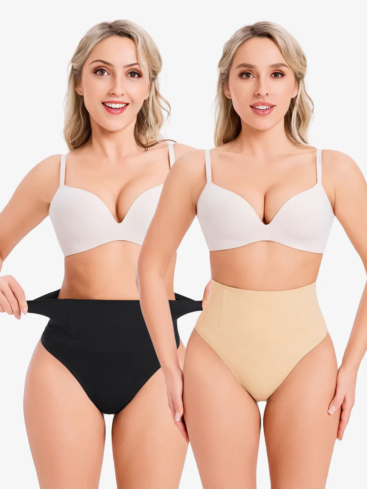 High Waist Tummy Control Shapewear Thong for Women
