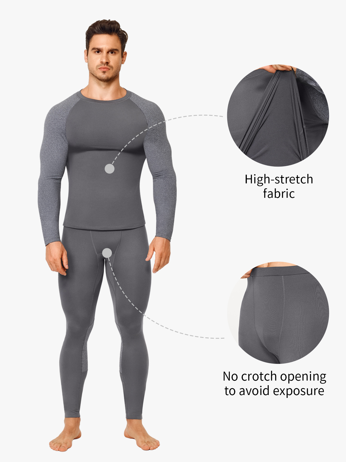 Elastic Comfort Long Sleeve Sport Casual Suit