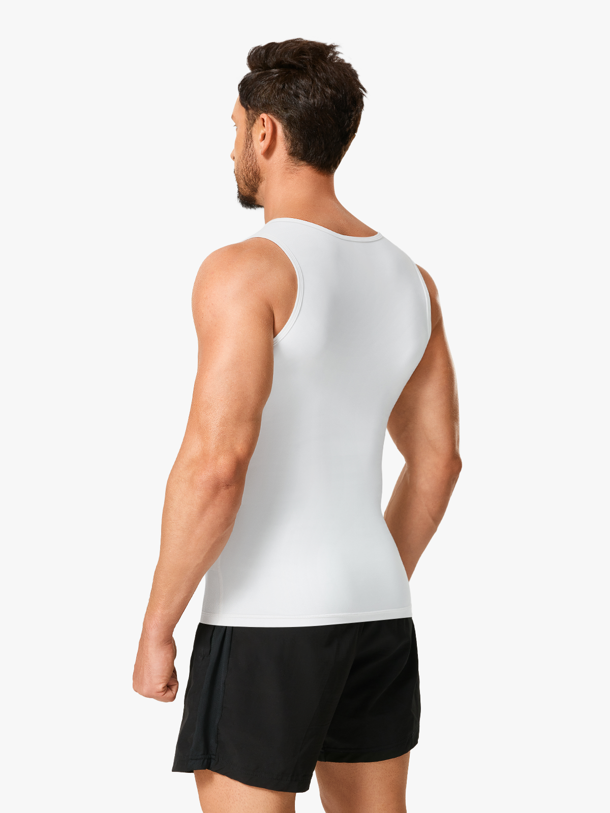 Tummy Control Round Neck Compression Shapewear Tank Top-Nebility