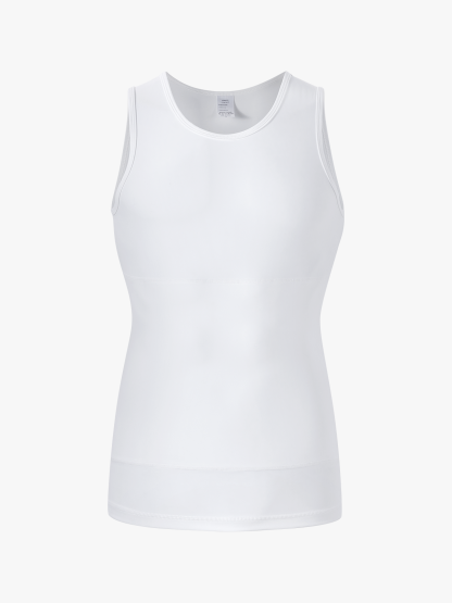 Tummy Control Round Neck Compression Shapewear Tank Top-Nebility