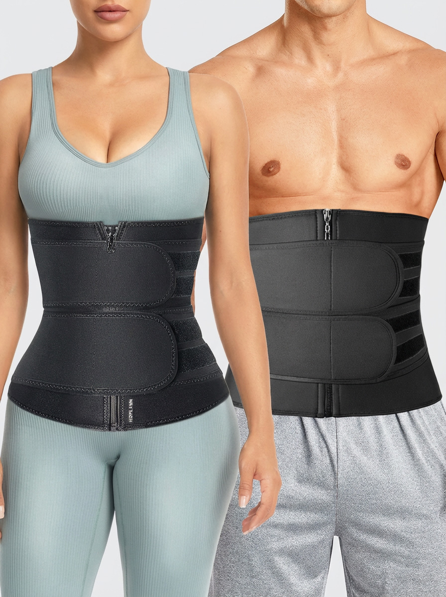 Neoprene Zipper Waist Trainer Belt for Men