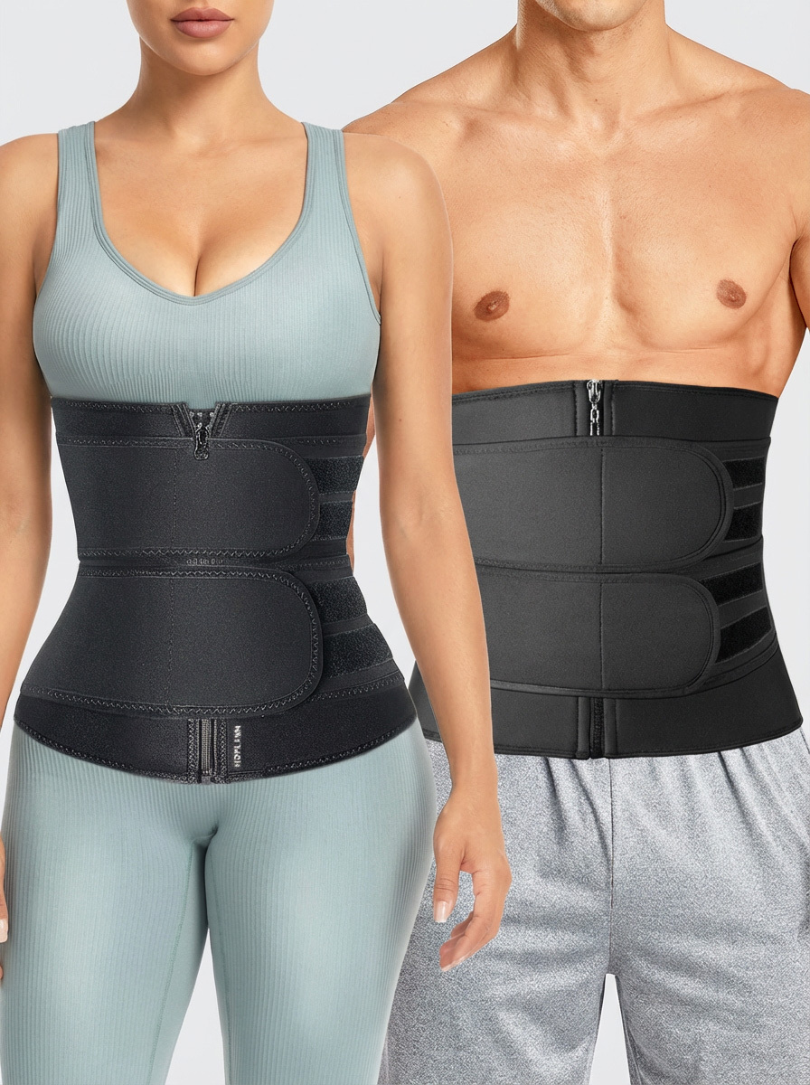 Neoprene Zipper Waist Trainer Belt for Men
