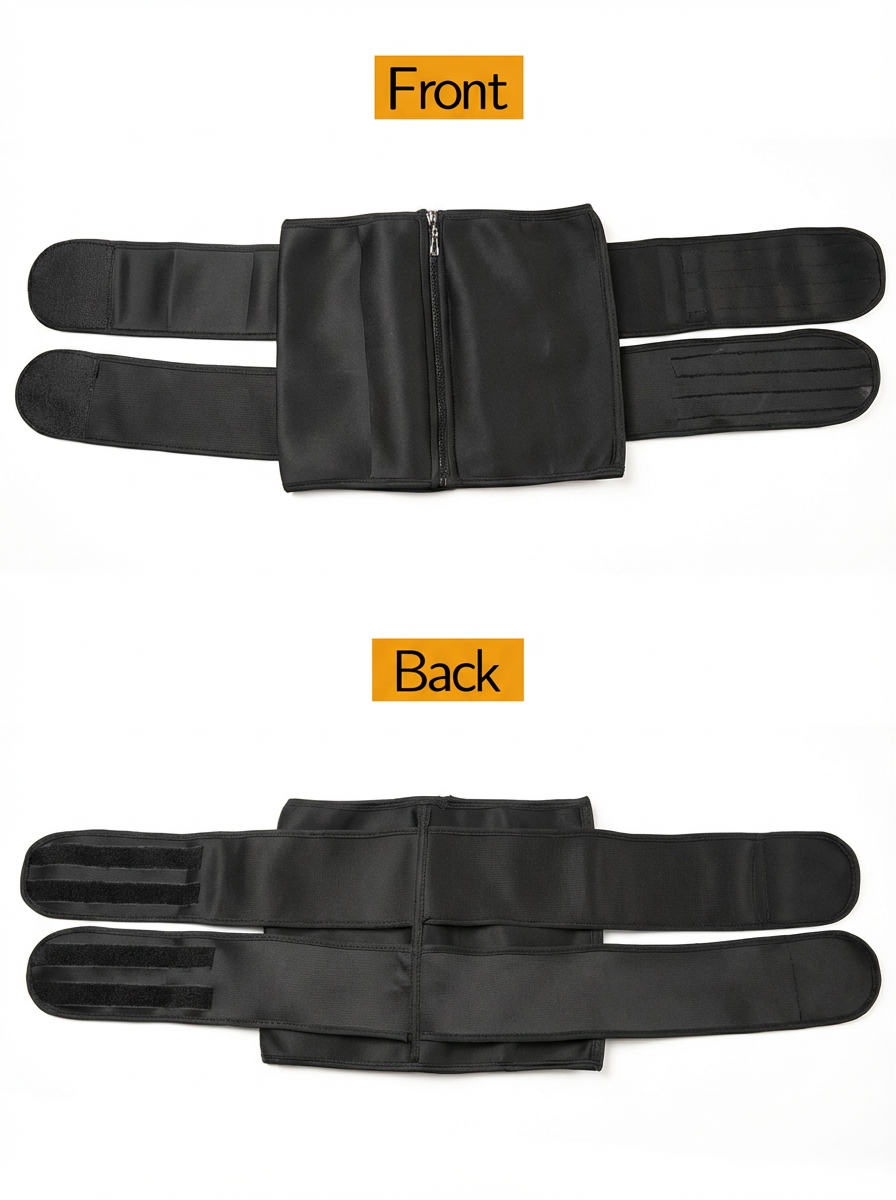 Neoprene Zipper Waist Trainer Belt for Men