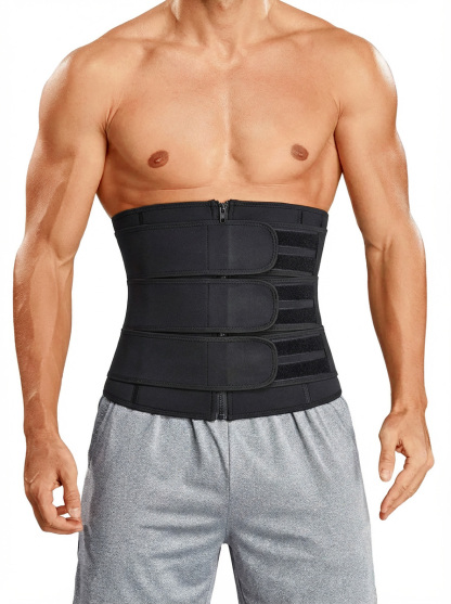 Neoprene Zipper Waist Trainer Belt for Men