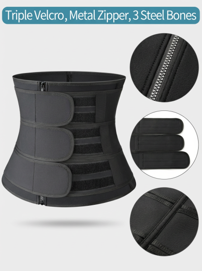 Neoprene Zipper Waist Trainer Belt for Men
