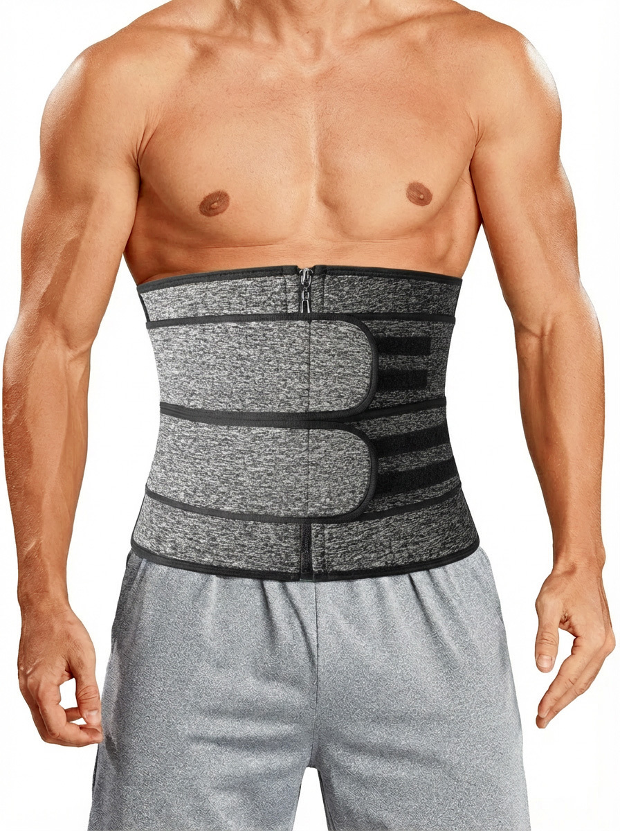 Neoprene Zipper Waist Trainer Belt for Men