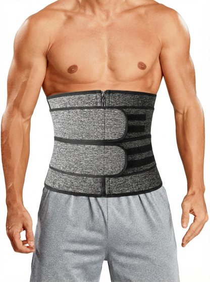 Neoprene Zipper Waist Trainer Belt for Men