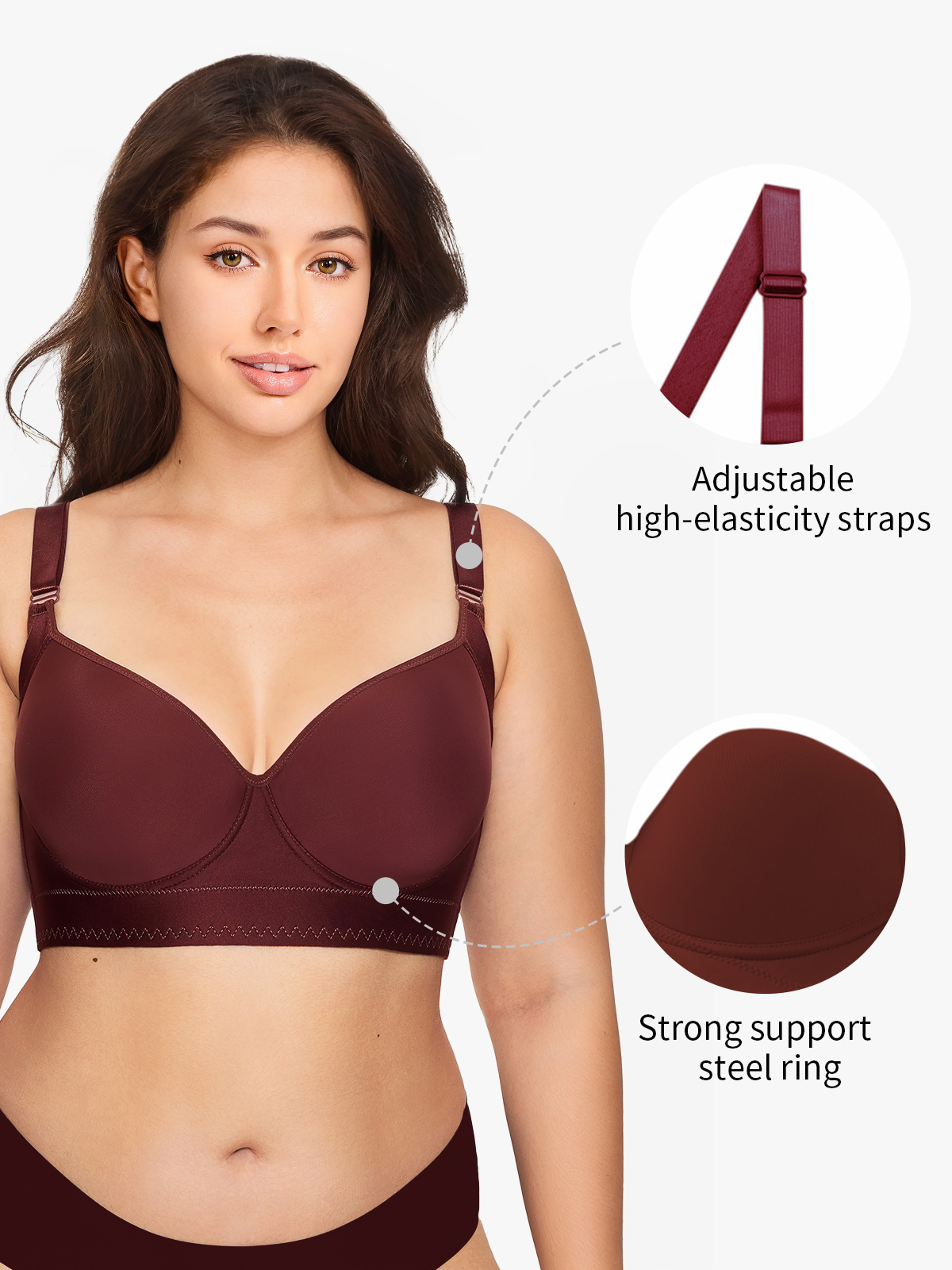 Push-Up Back Smoothing Wireless Everyday Bras