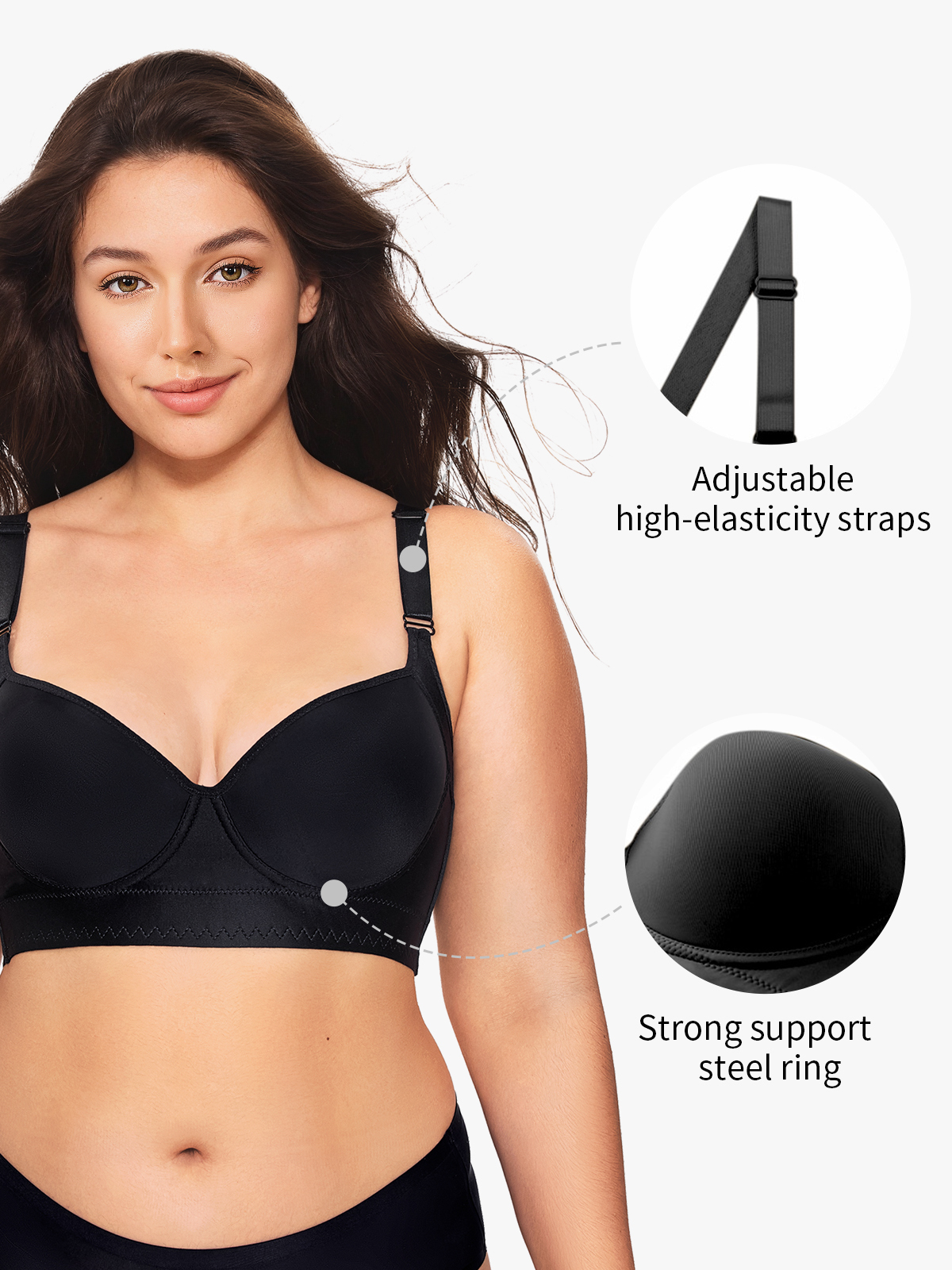 Push-Up Back Smoothing Wireless Everyday Bras