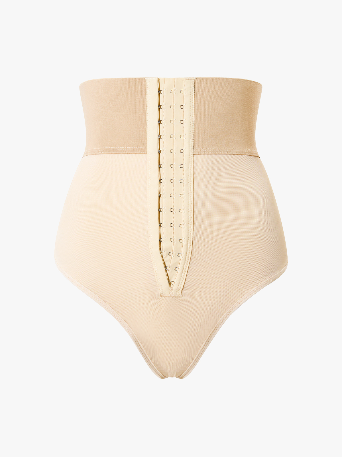 High Waist Tummy Control Front Buckle Thong Control Panty