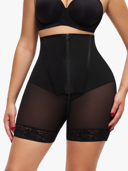 High Waist Double Tummy Control Open Crotch Control Panty