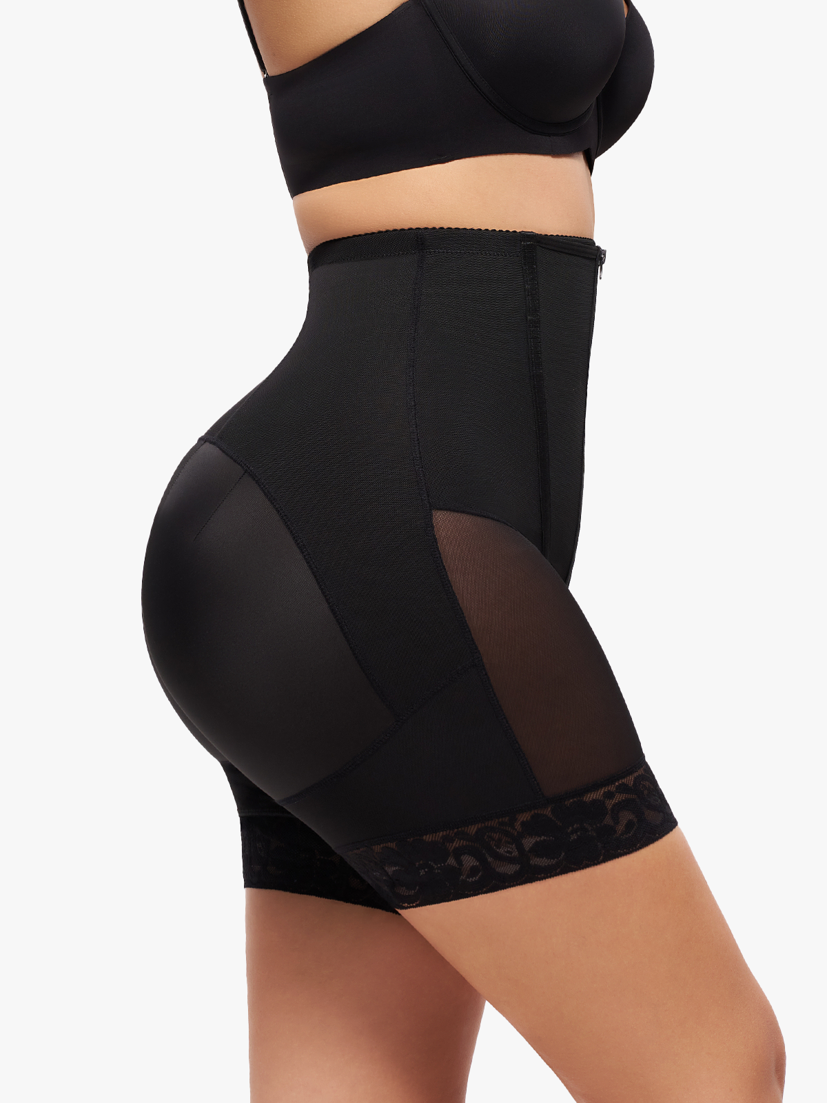 High Waist Double Tummy Control Open Crotch Control Panty