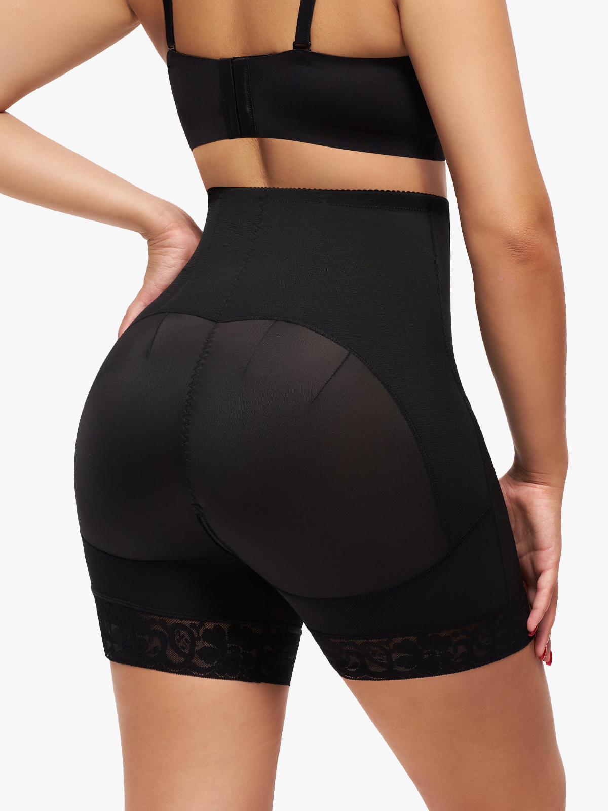High Waist Double Tummy Control Open Crotch Control Panty