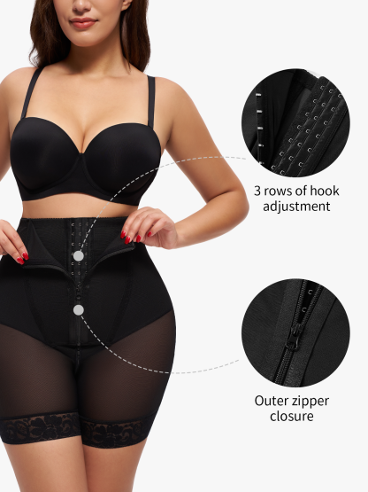 High Waist Double Tummy Control Open Crotch Control Panty