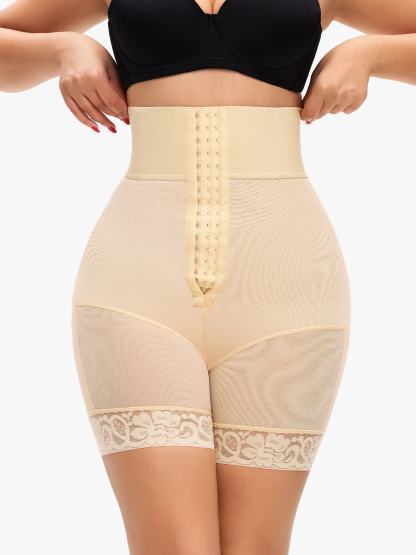 Front Buckle High Waist Tummy Control Crotch Opening Control Panty