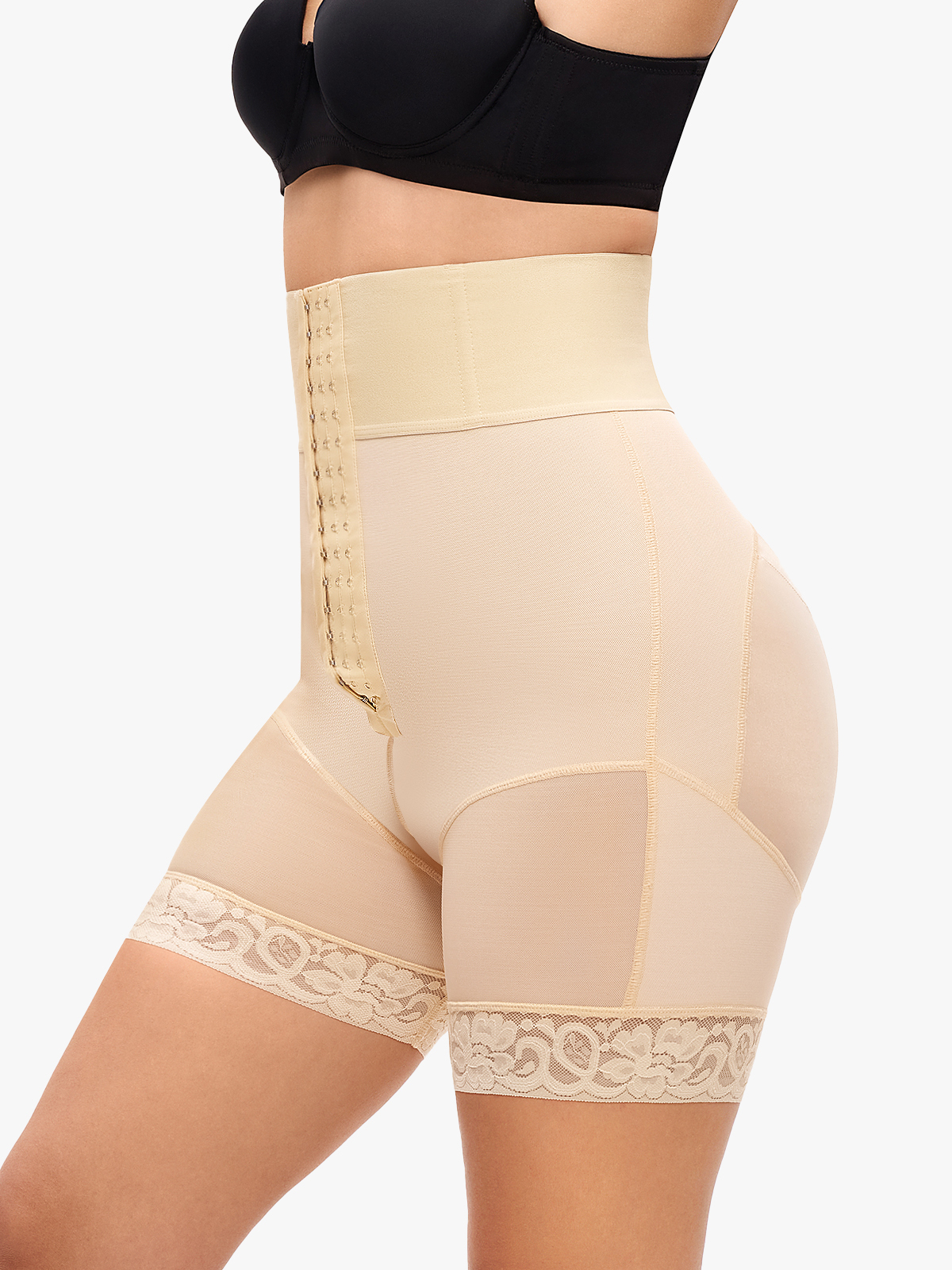 Front Buckle High Waist Tummy Control Crotch Opening Control Panty