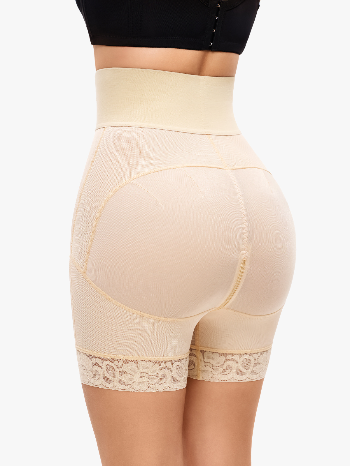Front Buckle High Waist Tummy Control Crotch Opening Control Panty