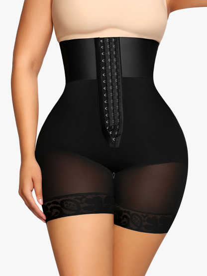 Front Buckle High Waist Tummy Control Crotch Opening Control Panty