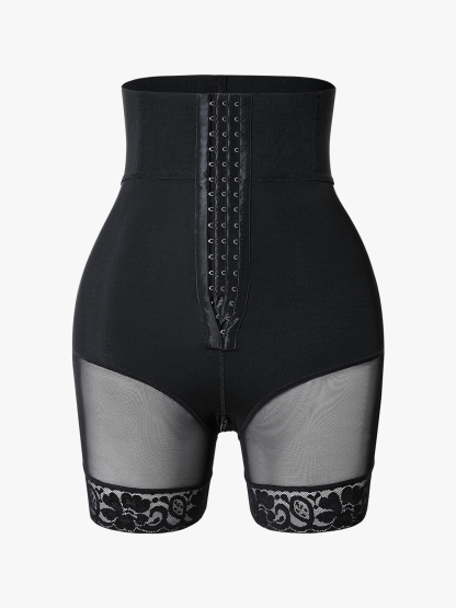 Front Buckle High Waist Tummy Control Crotch Opening Control Panty