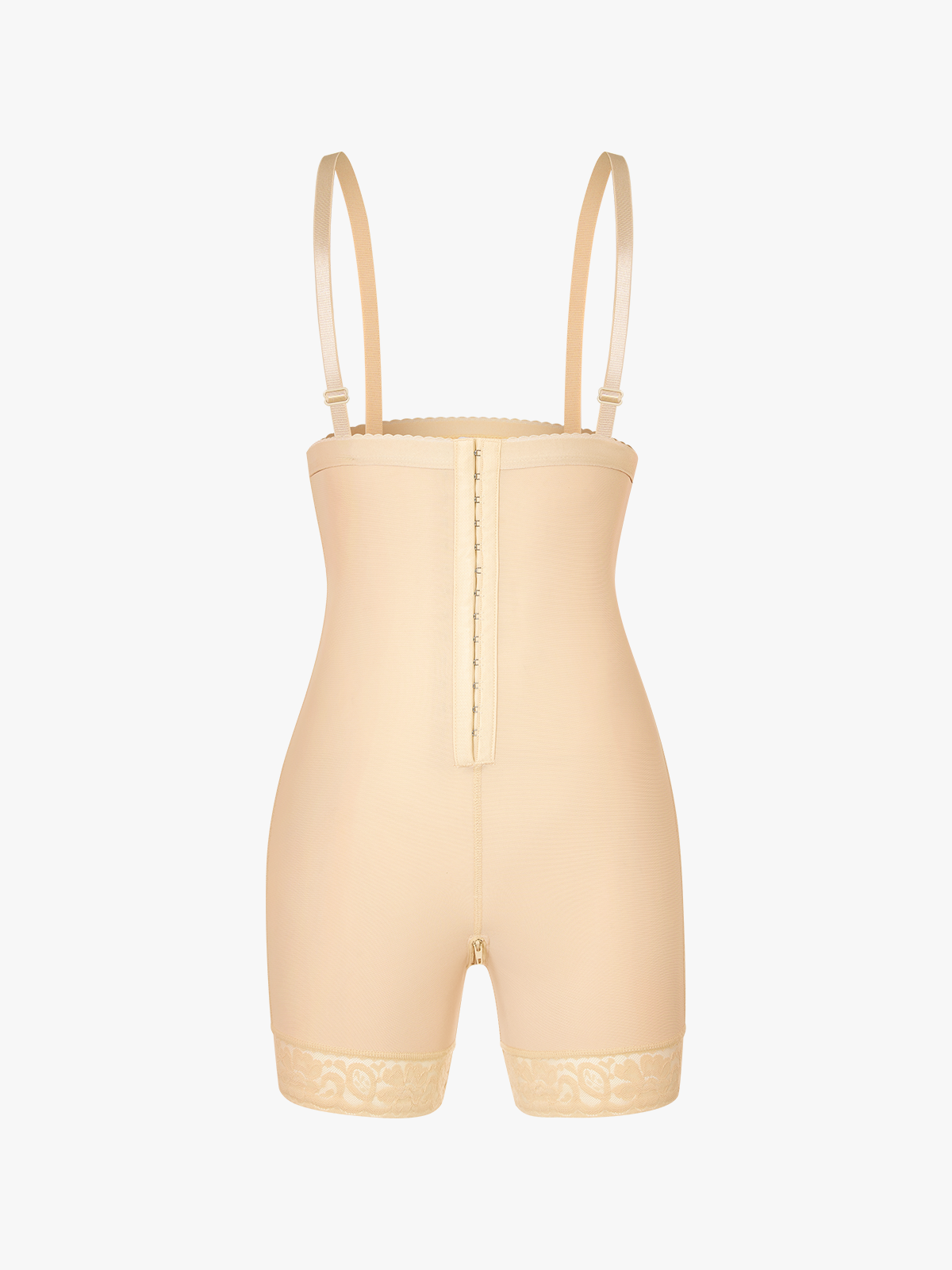 Tummy Control Butt Lifting Crotch Opening Mid Thigh Bodysuit