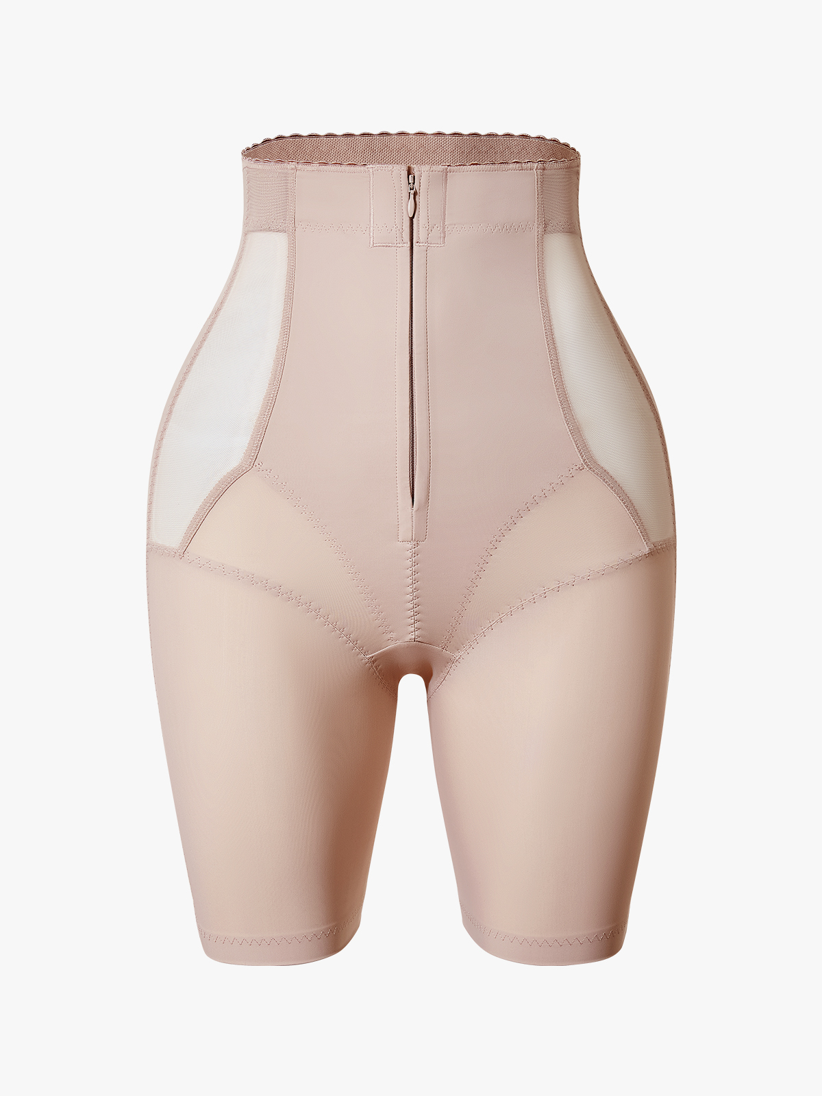 Zipper High Waist Butt Lifting Control Panty