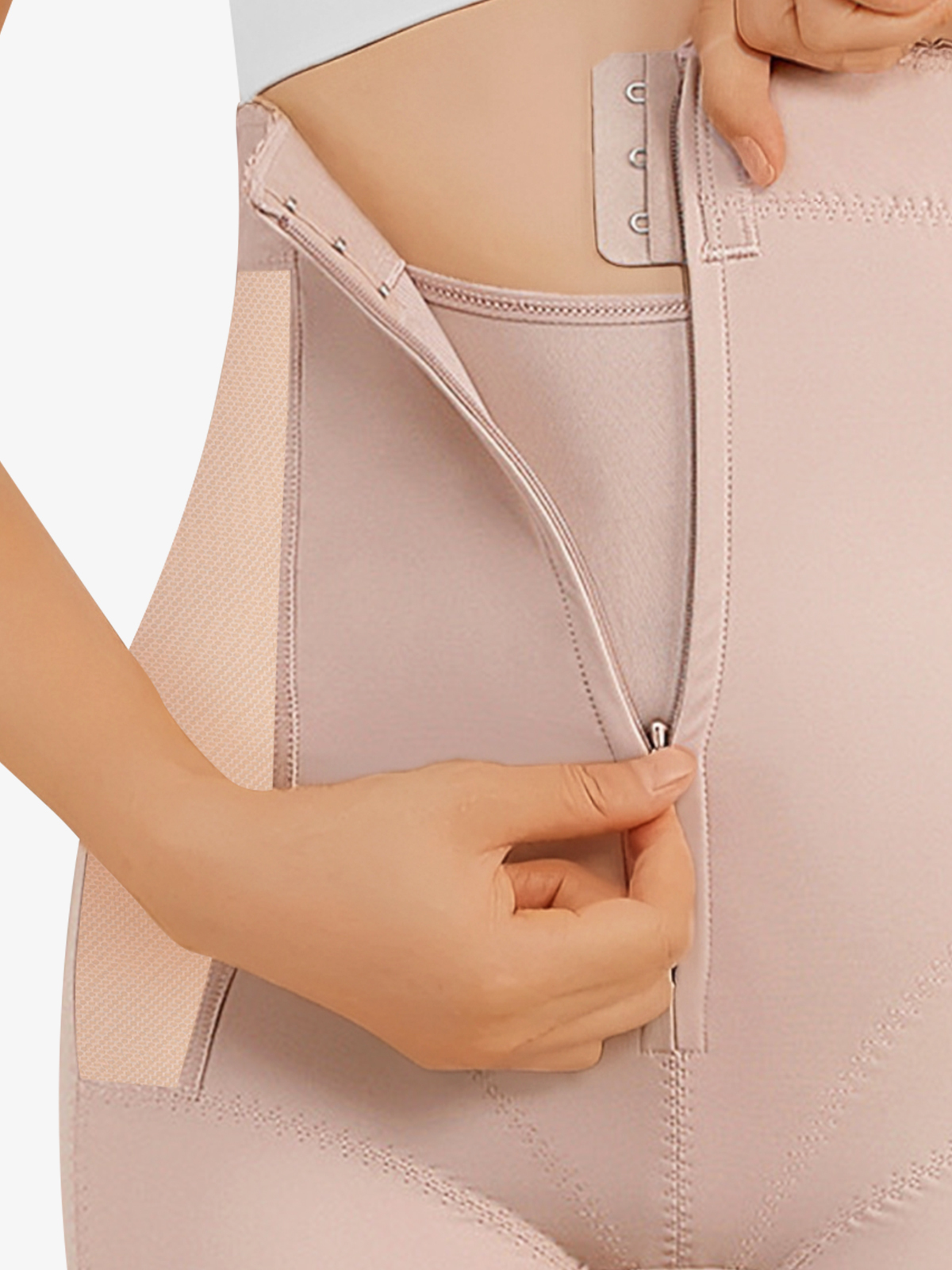 Zipper High Waist Butt Lifting Control Panty
