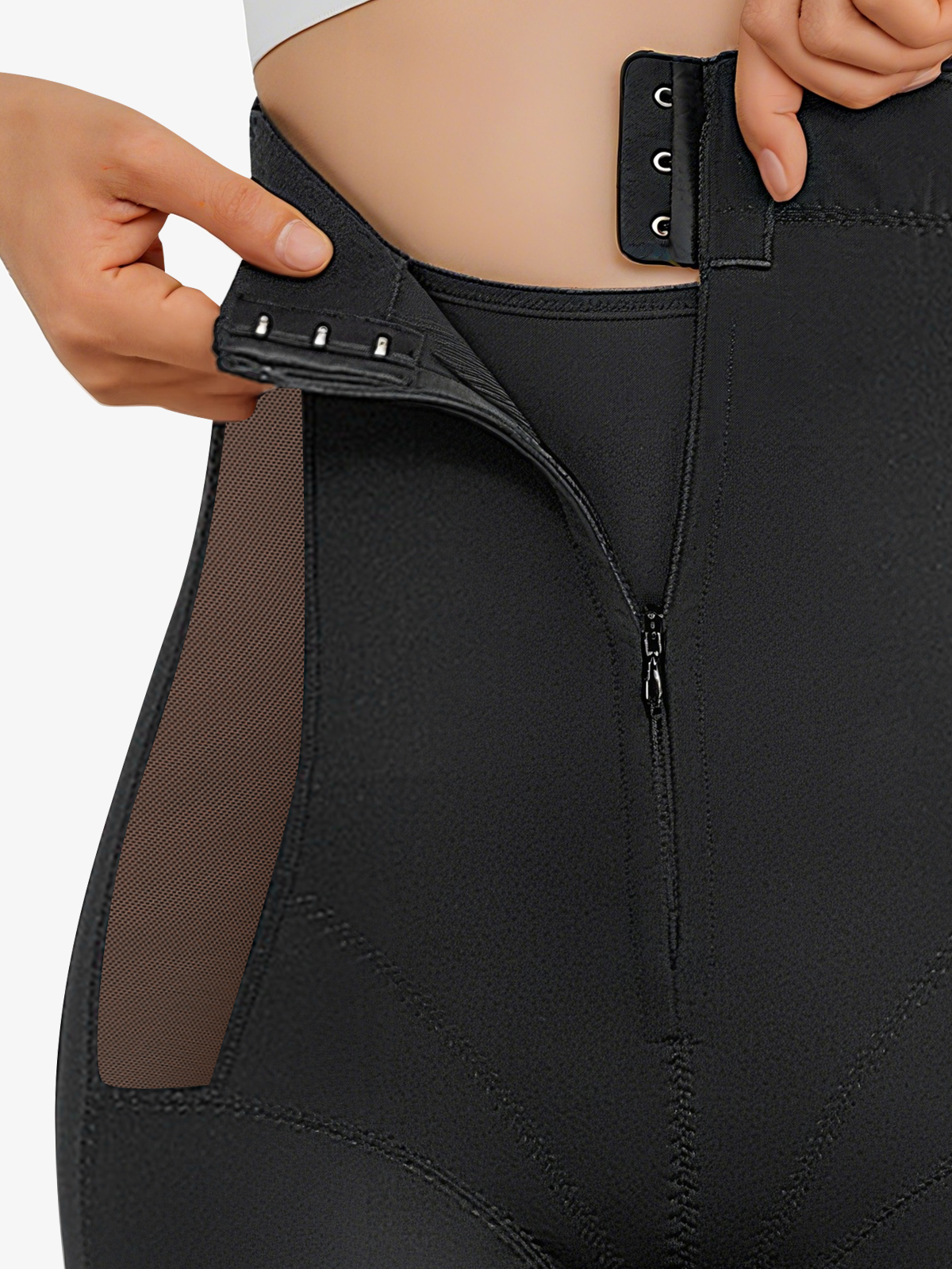 Zipper High Waist Butt Lifting Control Panty