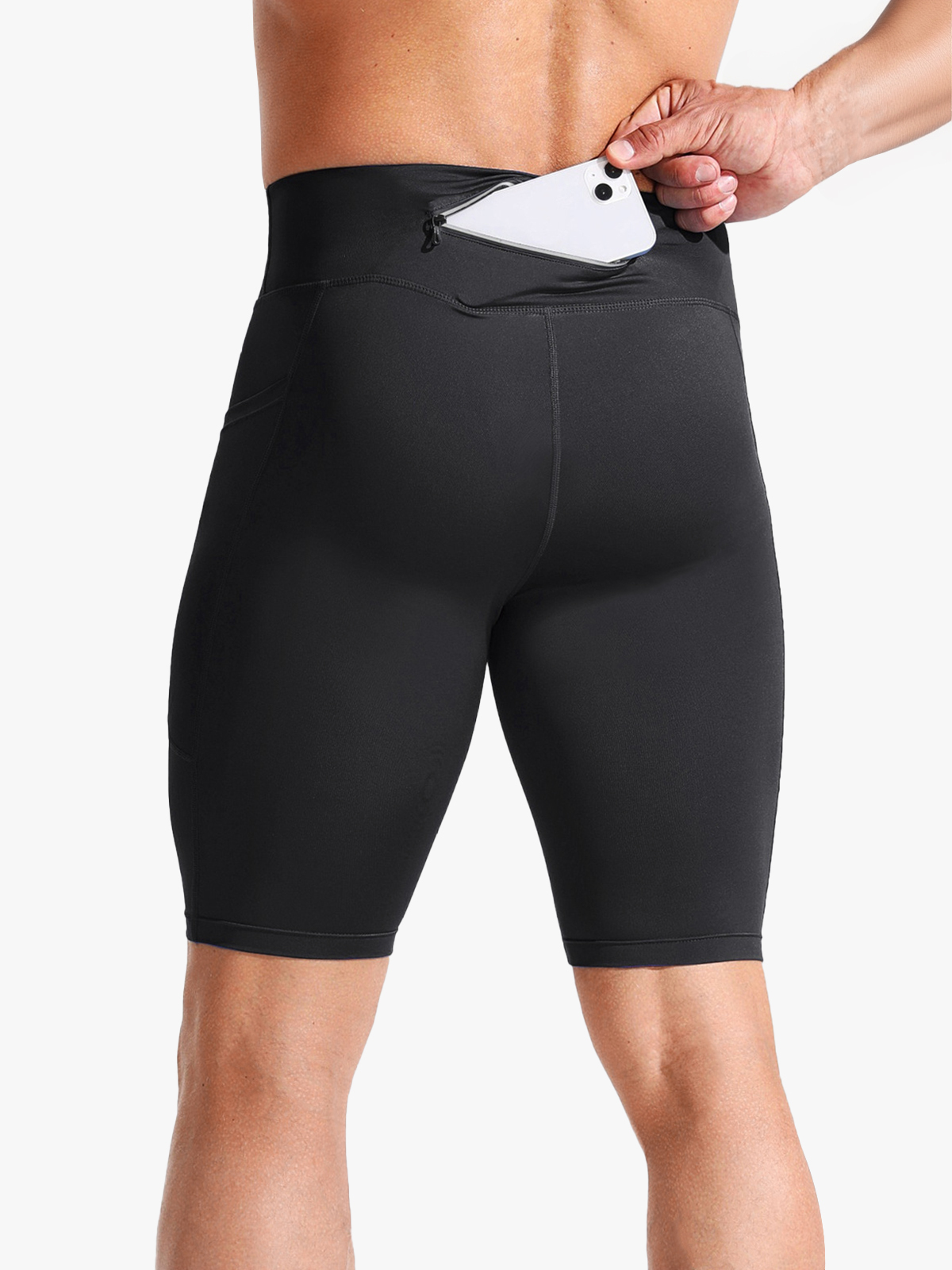 Quick Dry Compression Sports Shorts with Pocket