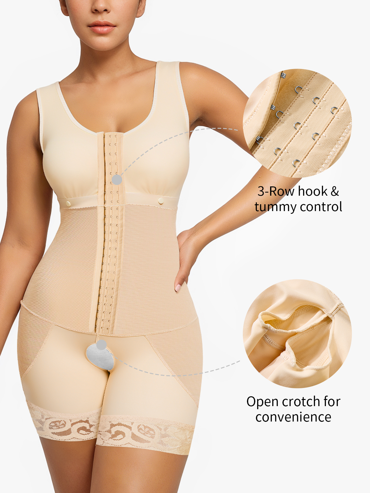 Tummy Control Butt Lifting Fajas Bodysuits