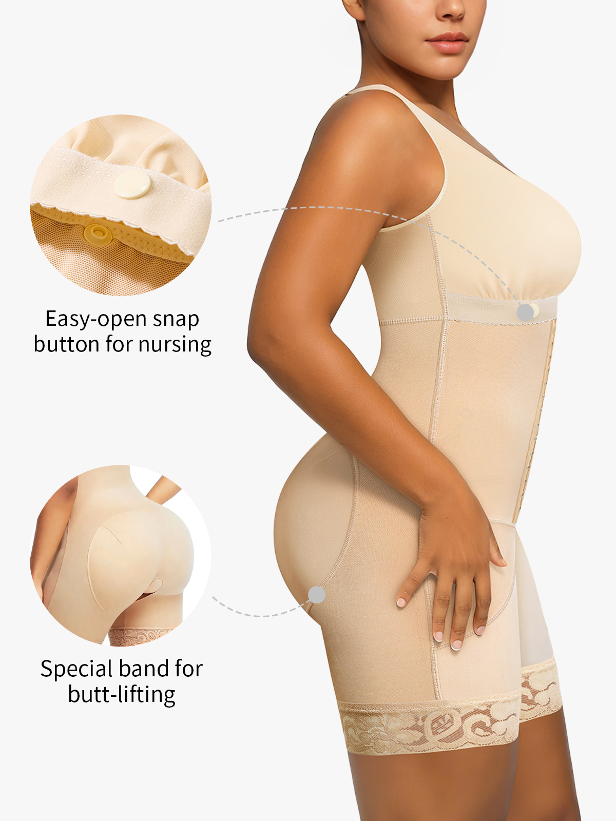 Tummy Control Butt Lifting Fajas Bodysuits