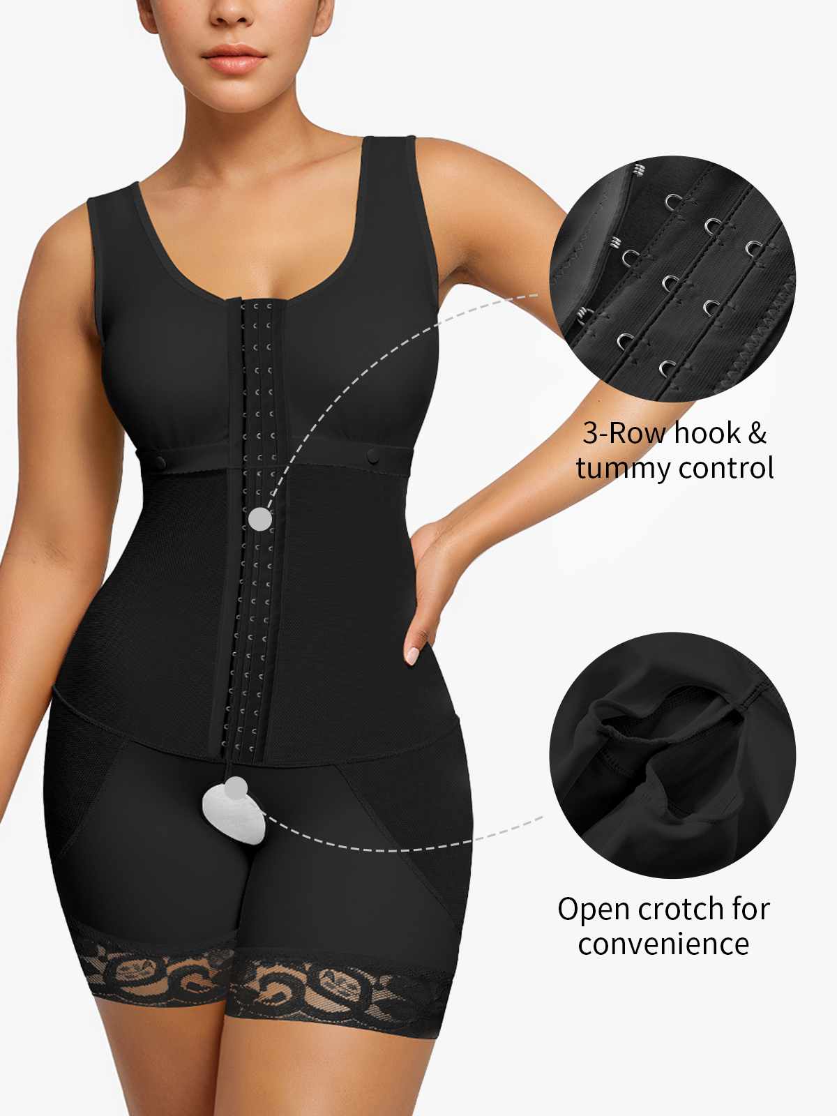Tummy Control Butt Lifting Fajas Bodysuits