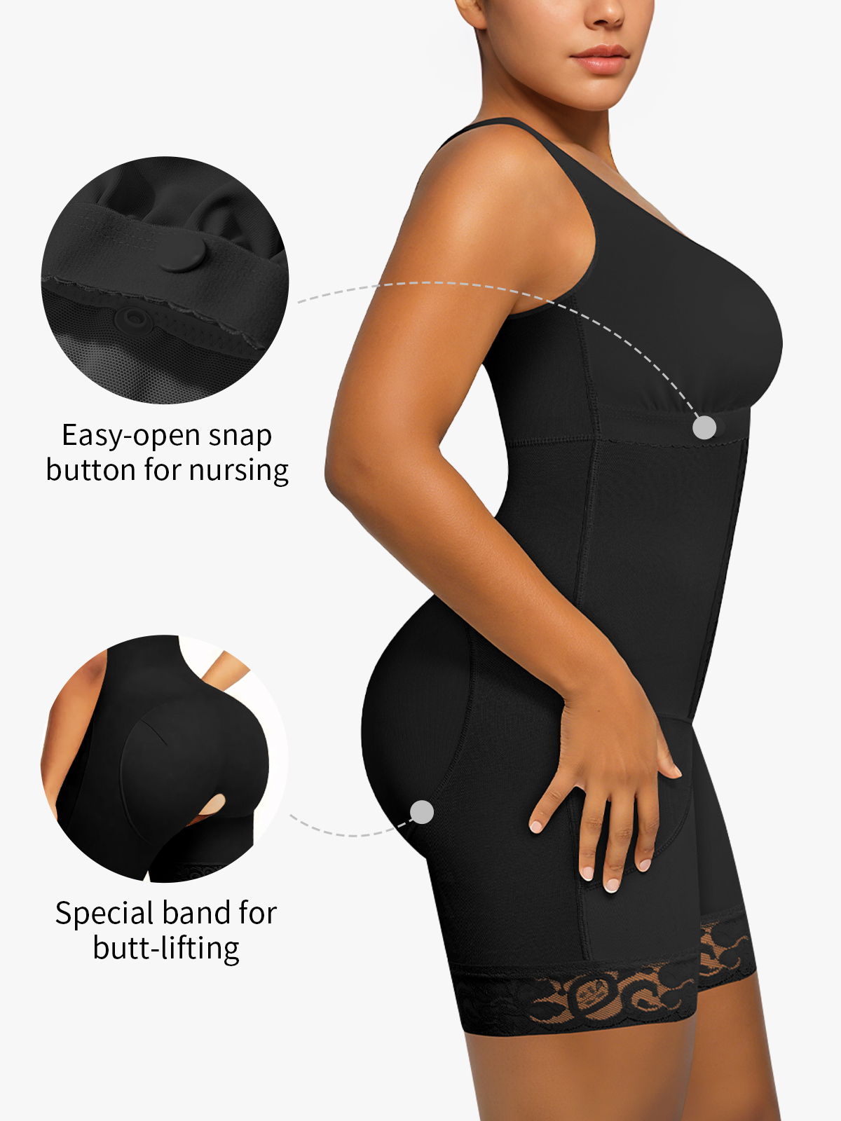 Tummy Control Butt Lifting Fajas Bodysuits