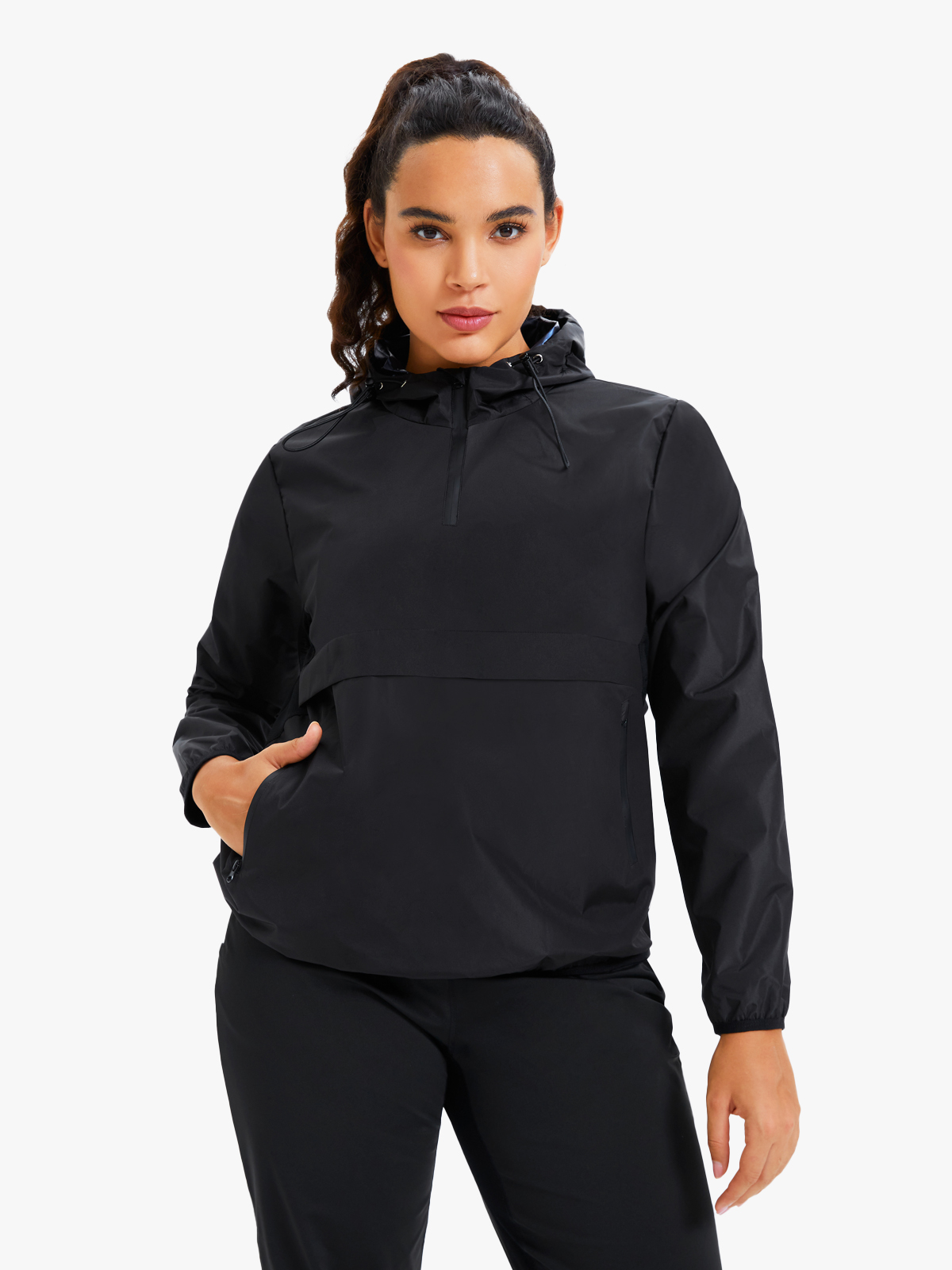 Half Zipper Pullover Workout Sweat Sauna Top