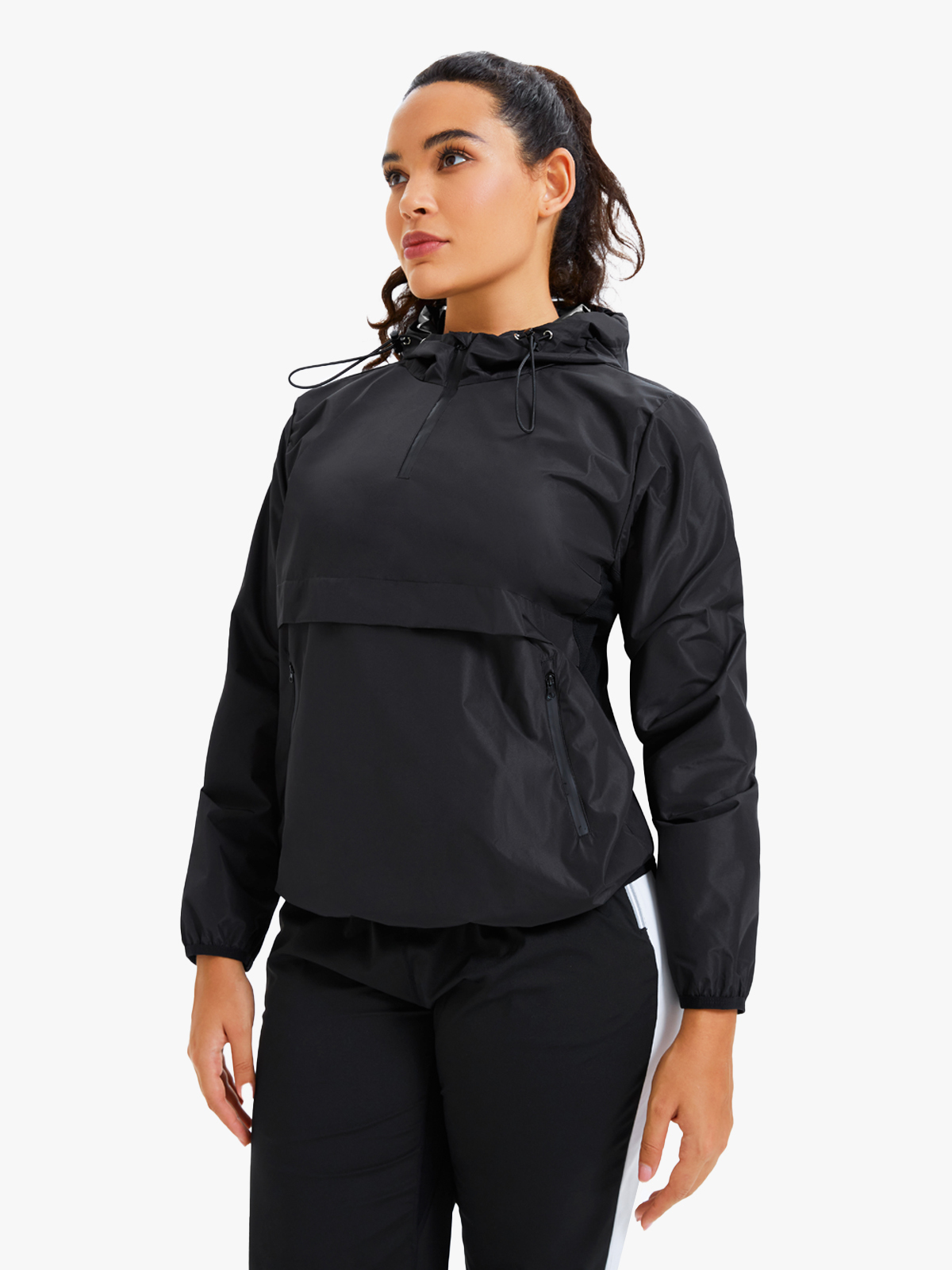 Half Zipper Pullover Workout Sweat Sauna Top