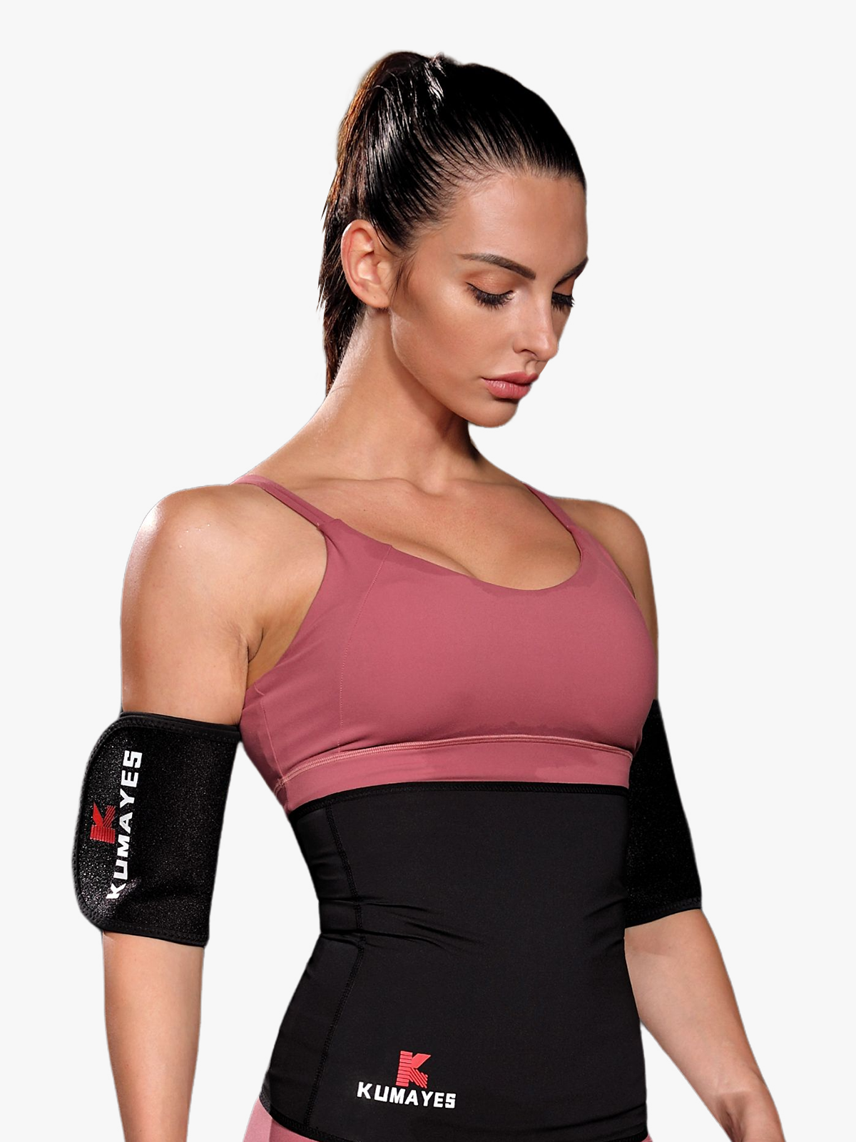 Adjustable Compression Sleeves Wraps Arm Trimmers for Women Sports Workout