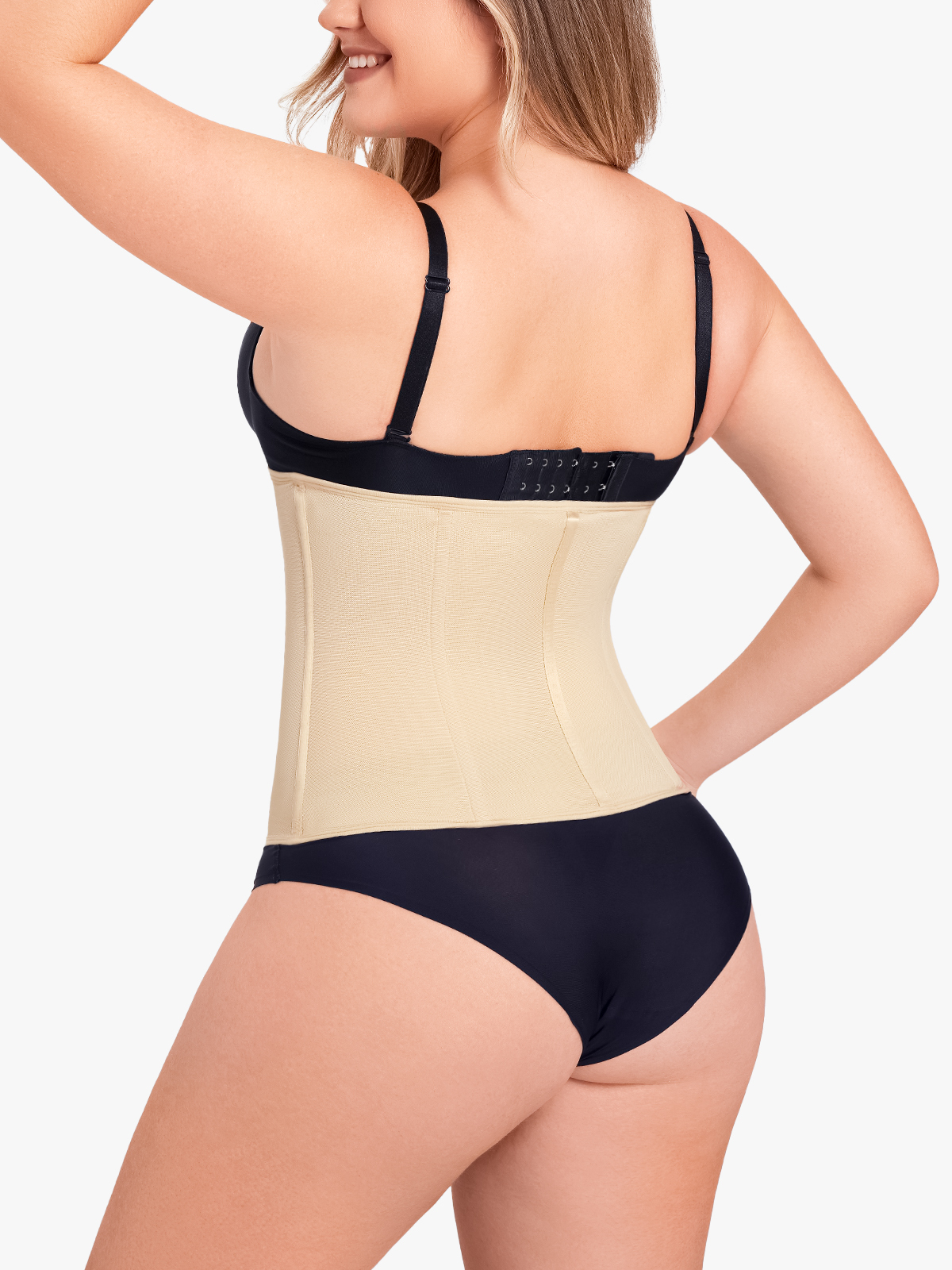 Hook and Zipper Steel Boning Sculpting Waist Cincher