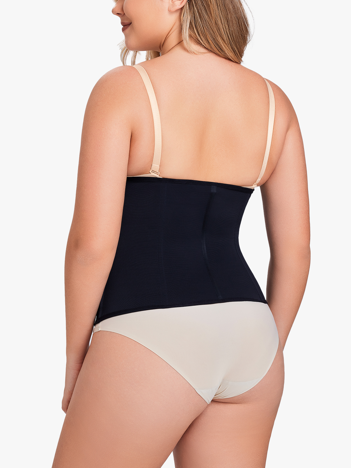 Hook and Zipper Steel Boning Sculpting Waist Cincher