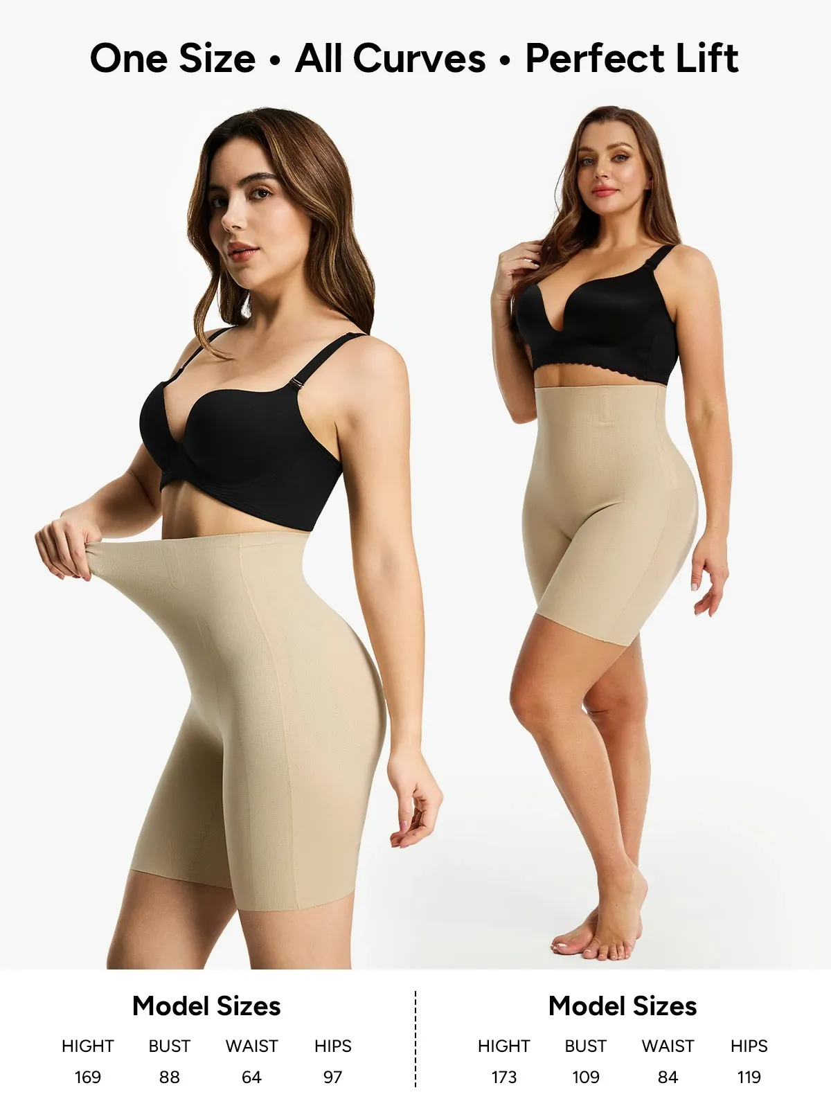 Seamless High Waisted Butt Lifting Shorts