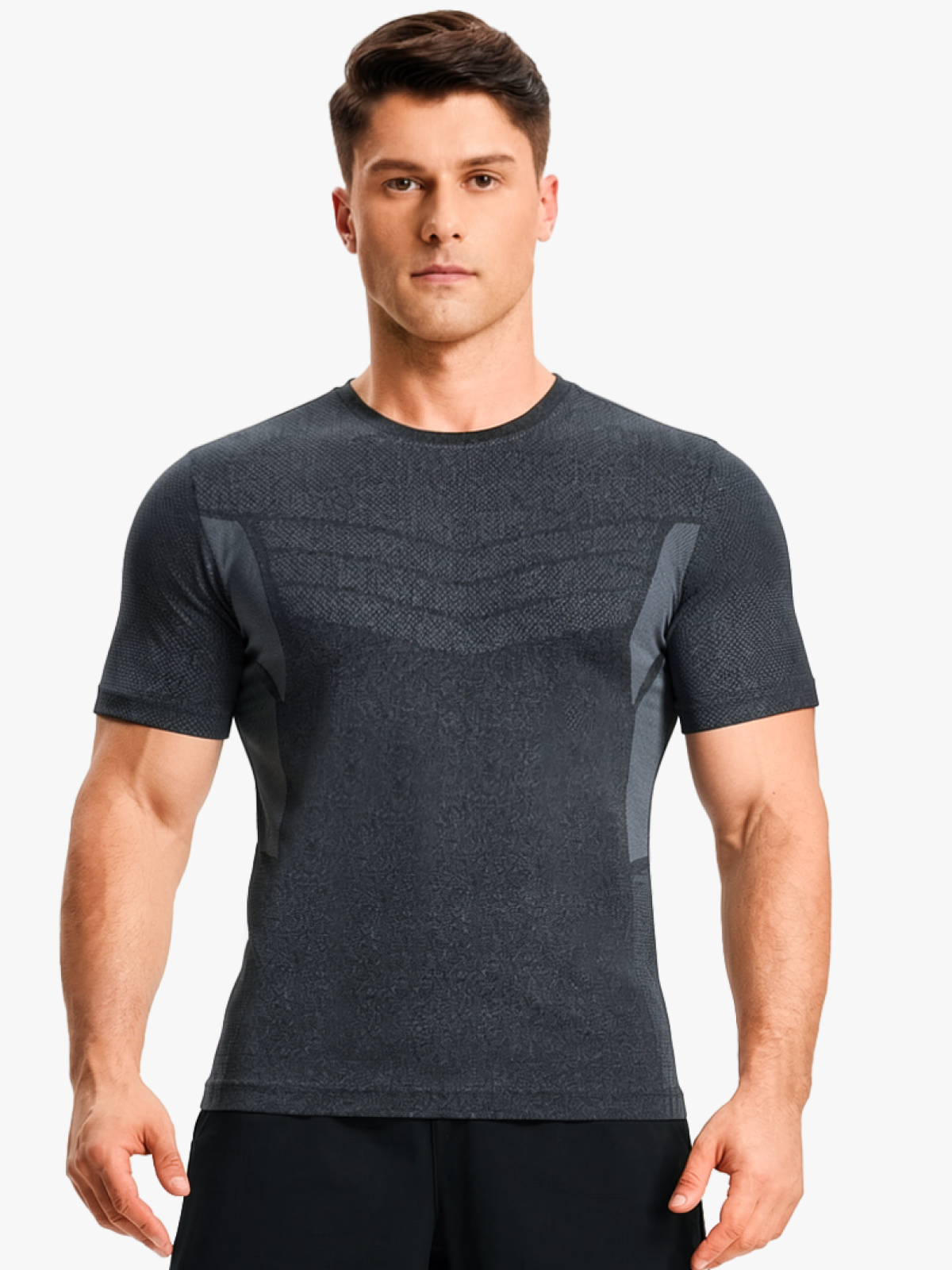 Quick Dry Breathable Workout Crew Neck Top for Men