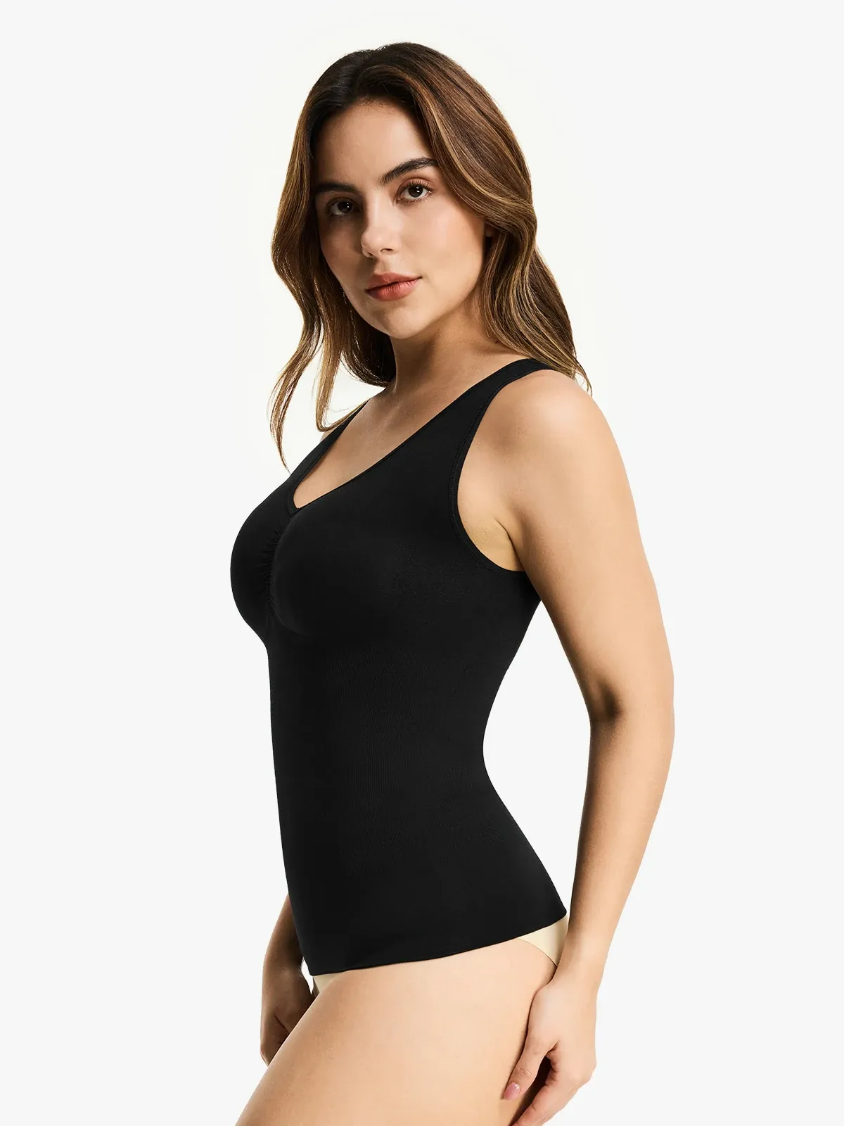 Seamless Plunge Breathable Tank Top 