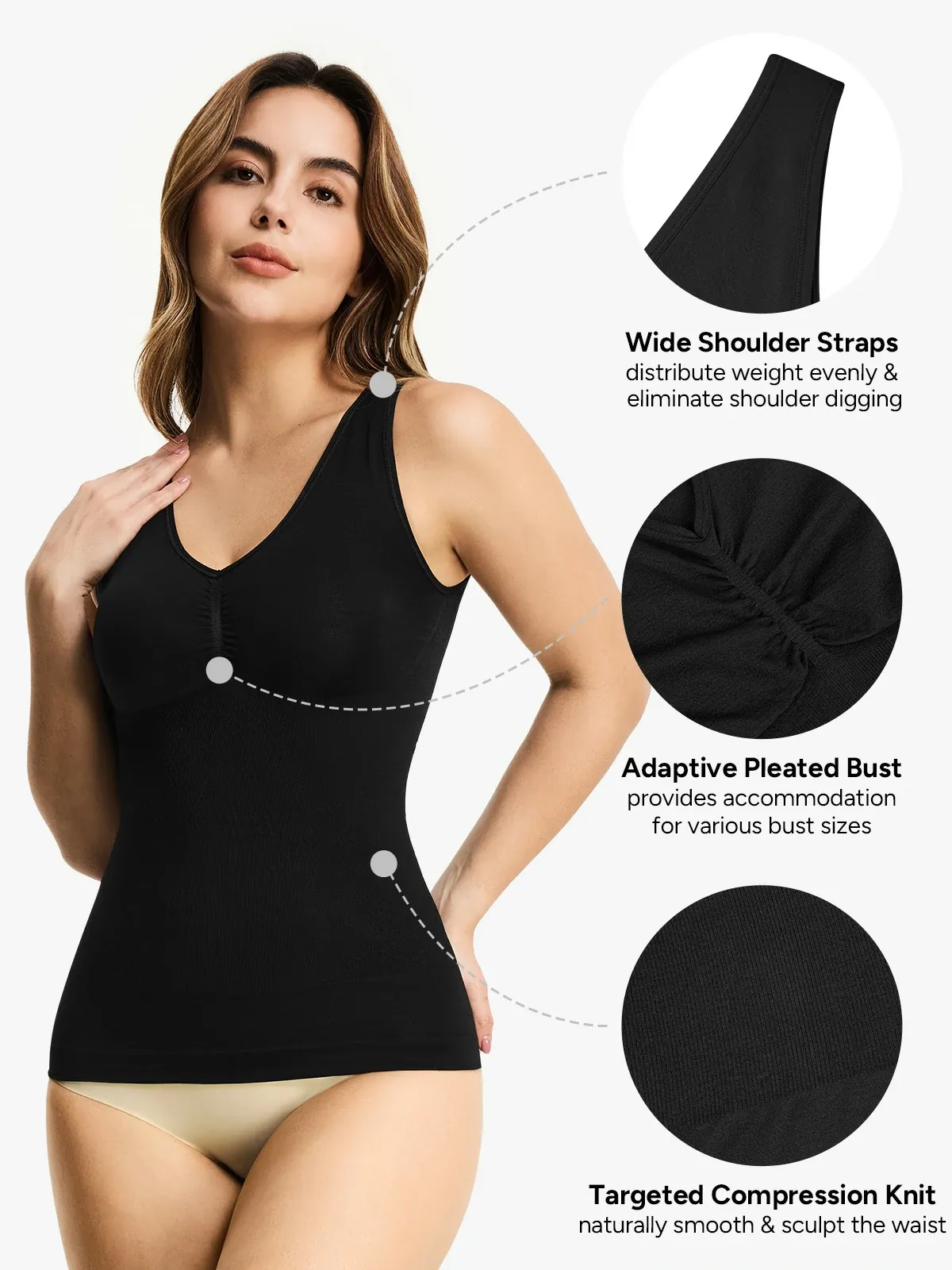 Seamless Plunge Breathable Tank Top 