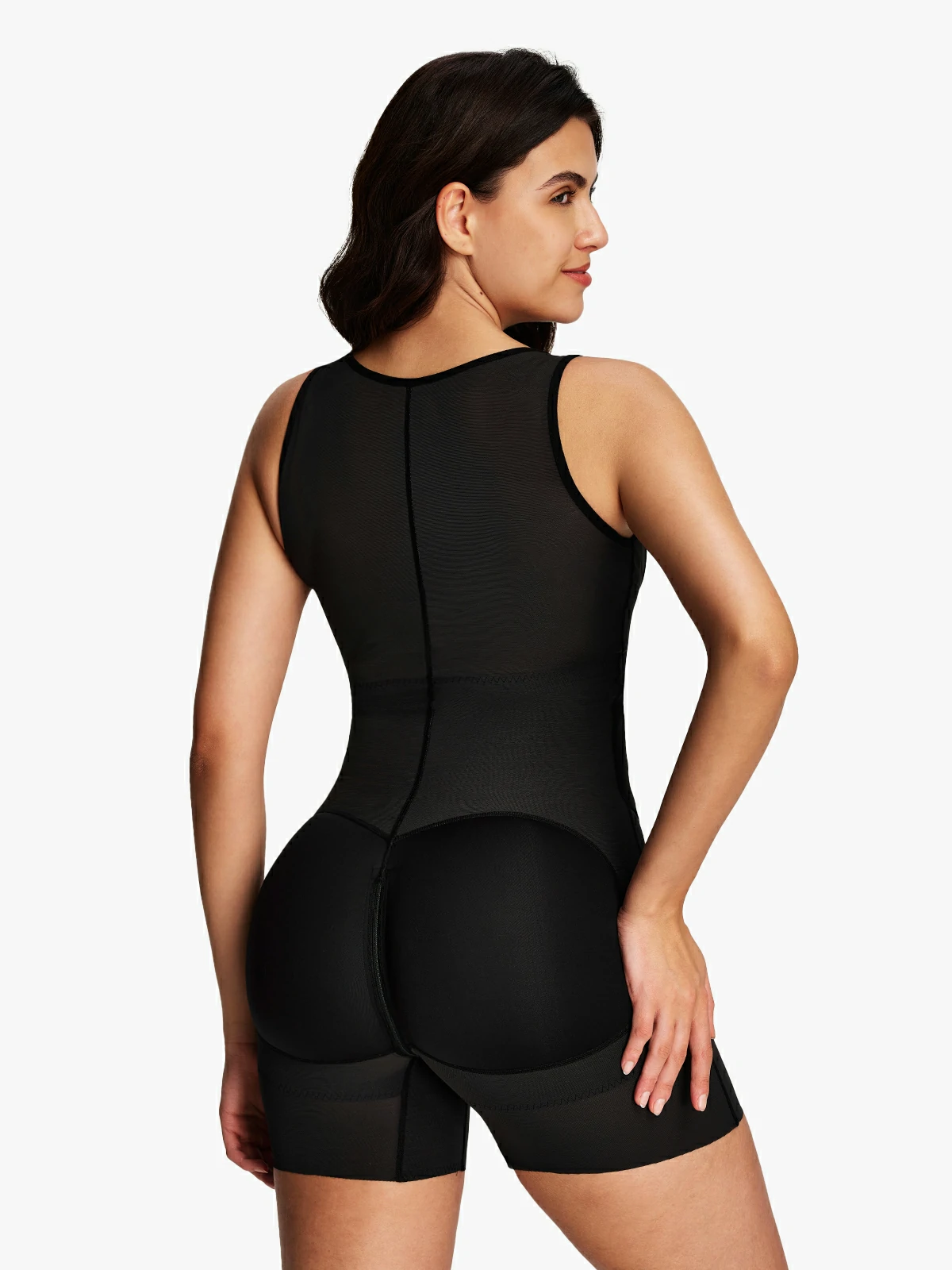 Open Bust Tummy Control Mid-Thigh Bodysuit