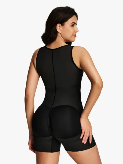 Open Bust Tummy Control Mid-Thigh Bodysuit
