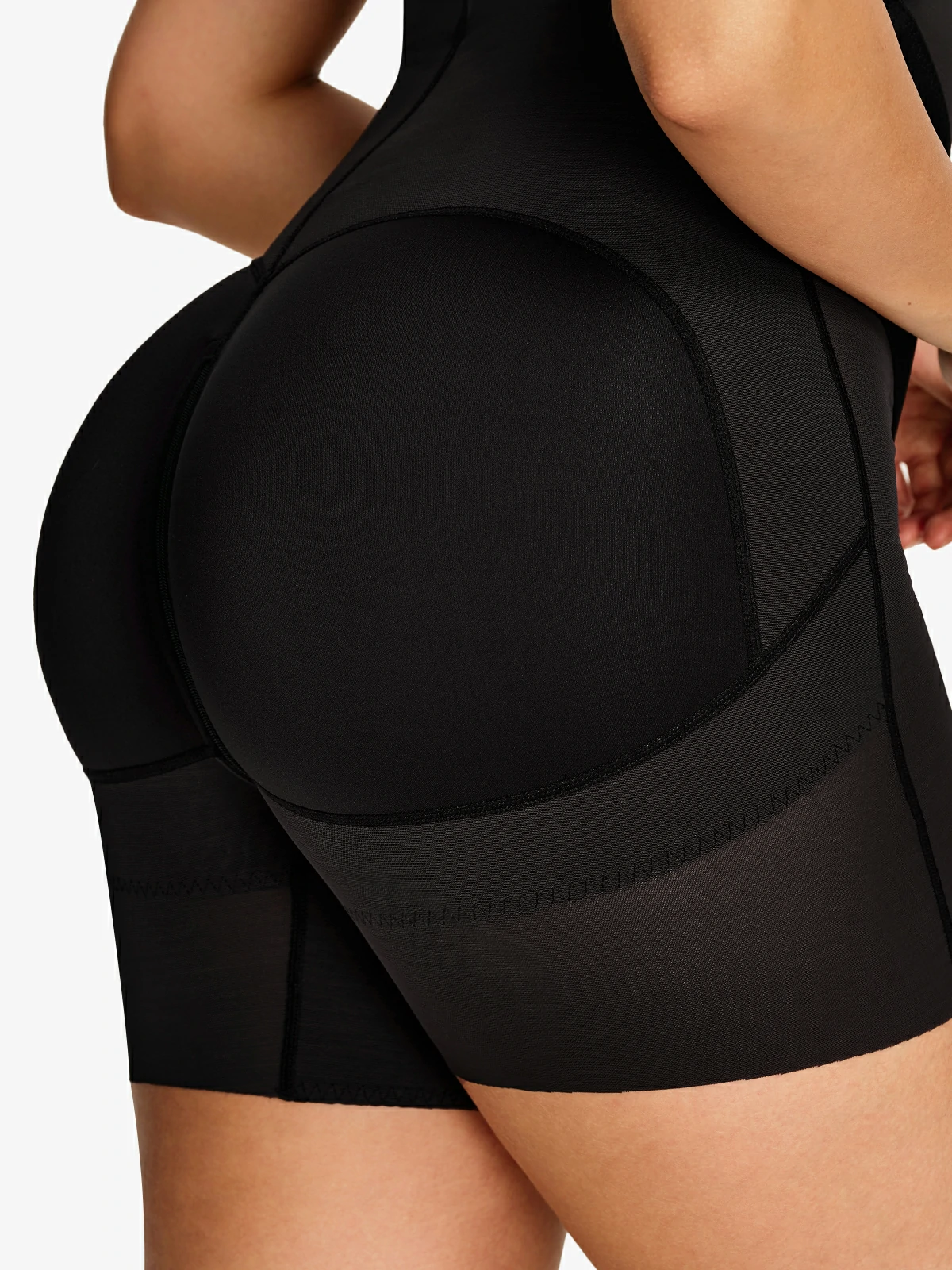 Open Bust Tummy Control Mid-Thigh Bodysuit