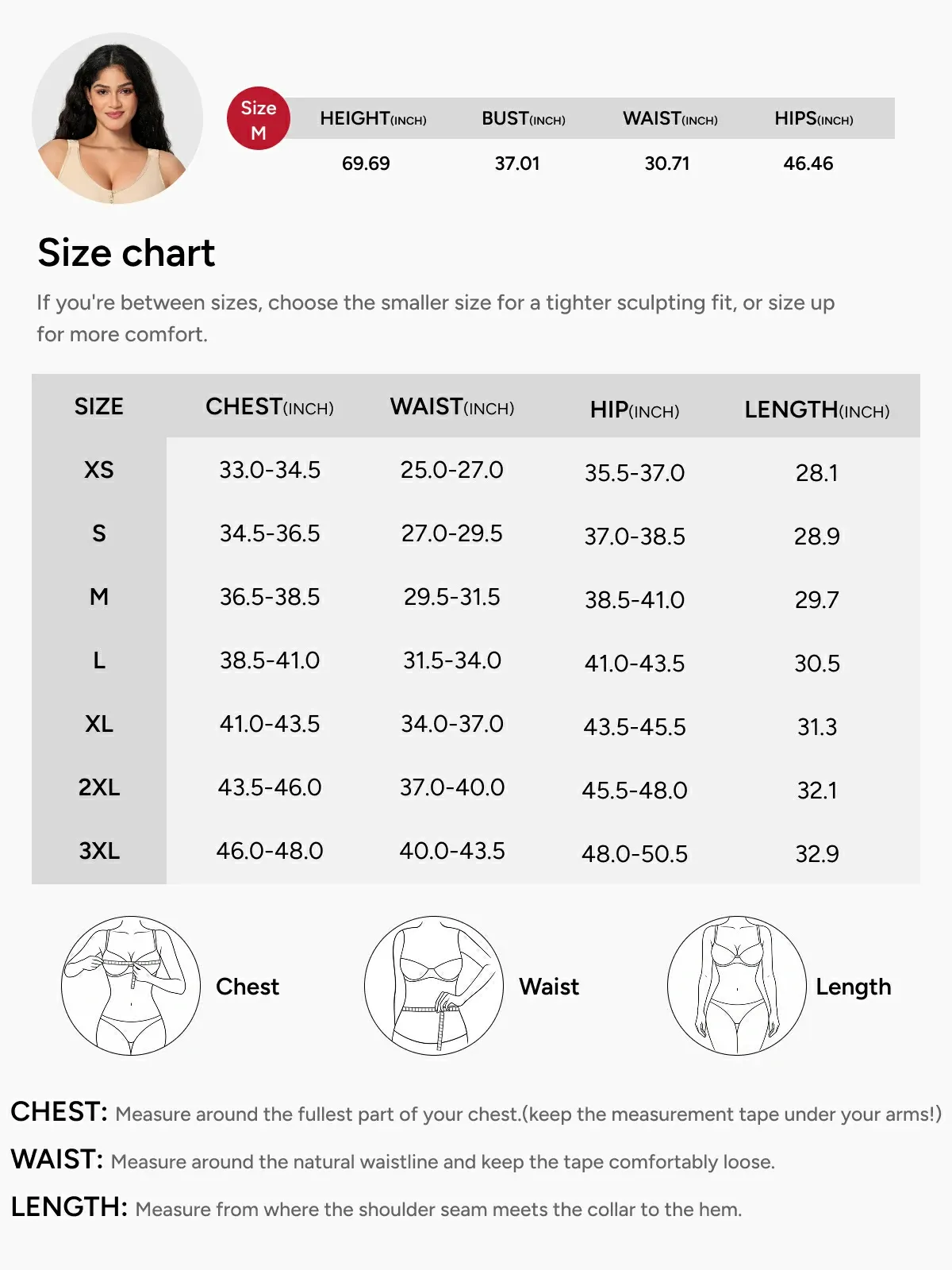 Women Full Coverage Mid-Thigh Bodysuit with Front Zipper