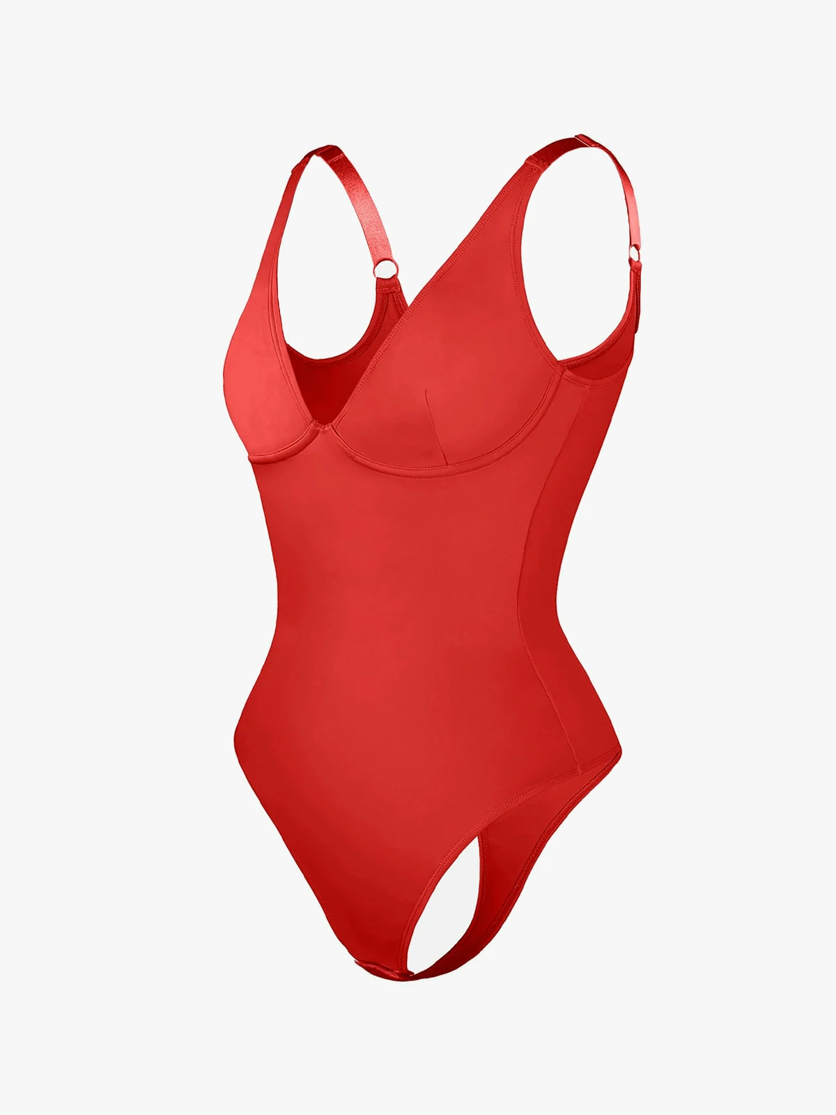 Deep Plunge Underwire Backless Thong Bodysuit