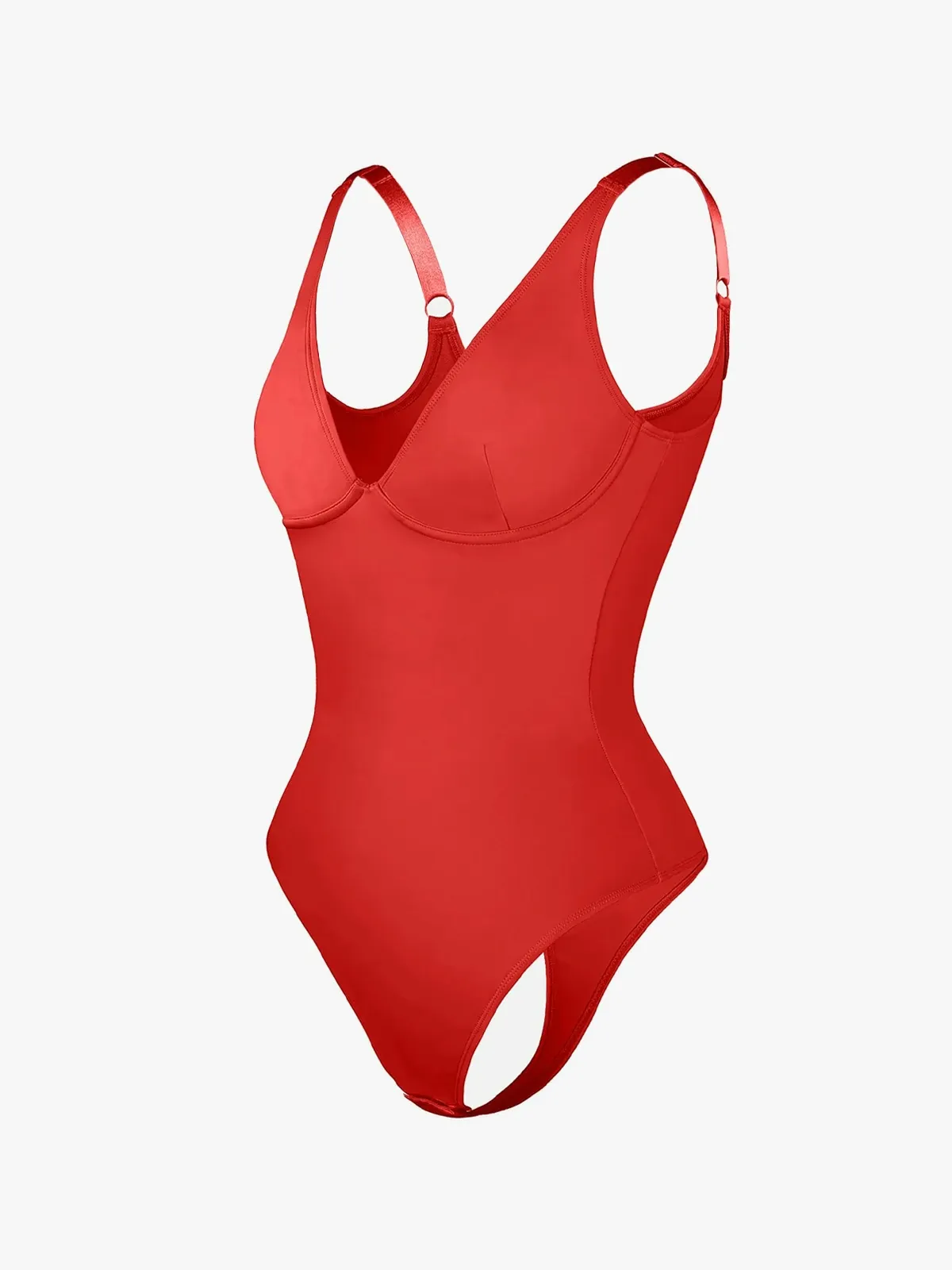 Deep Plunge Underwire Backless Thong Bodysuit