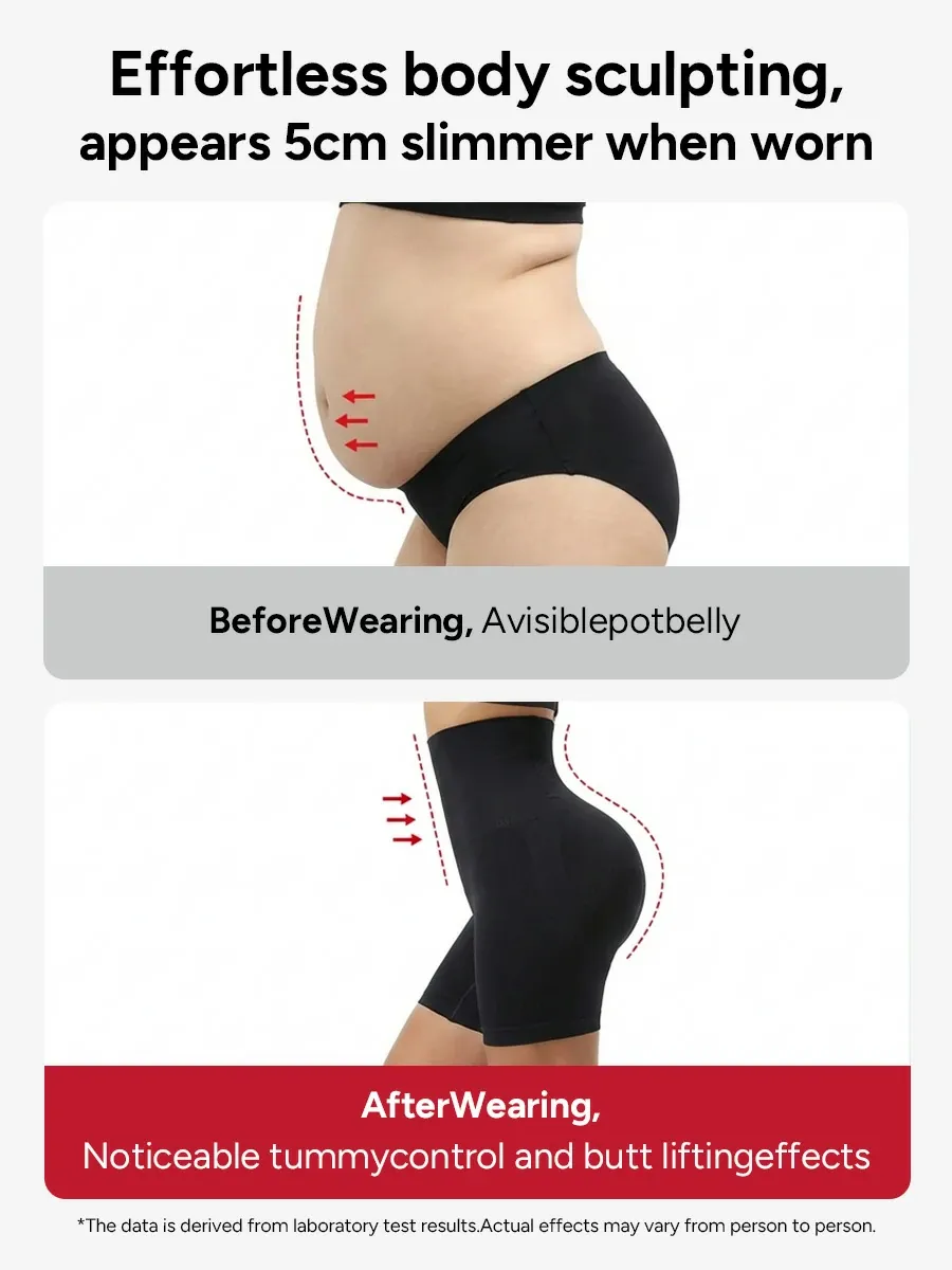 Seamless Double-Layer Tummy Control Shorts