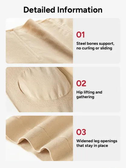 Seamless Double-Layer Tummy Control Shorts